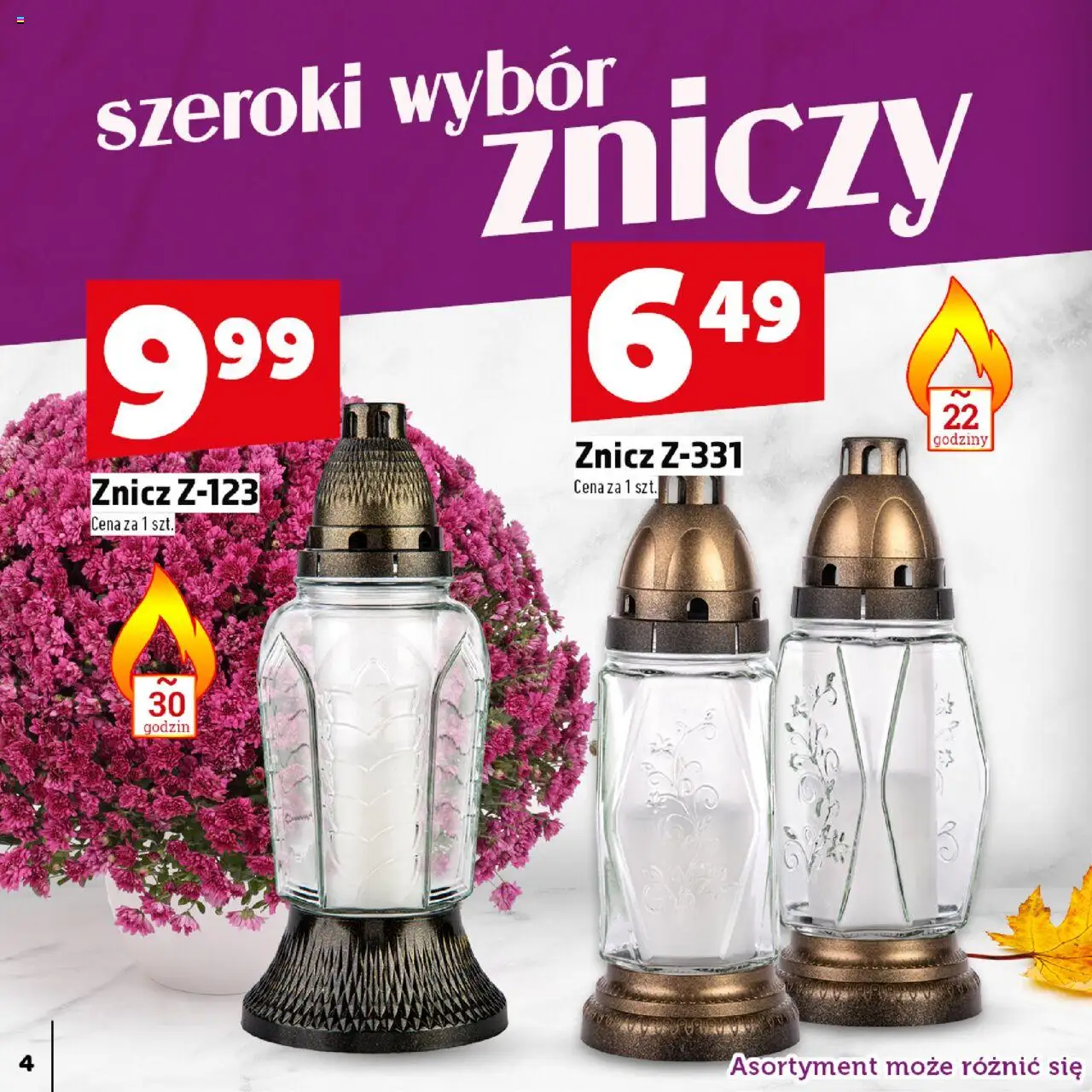 Topaz Gazetka - Znicze wkłady od 29.09.2025 | Strona: 4