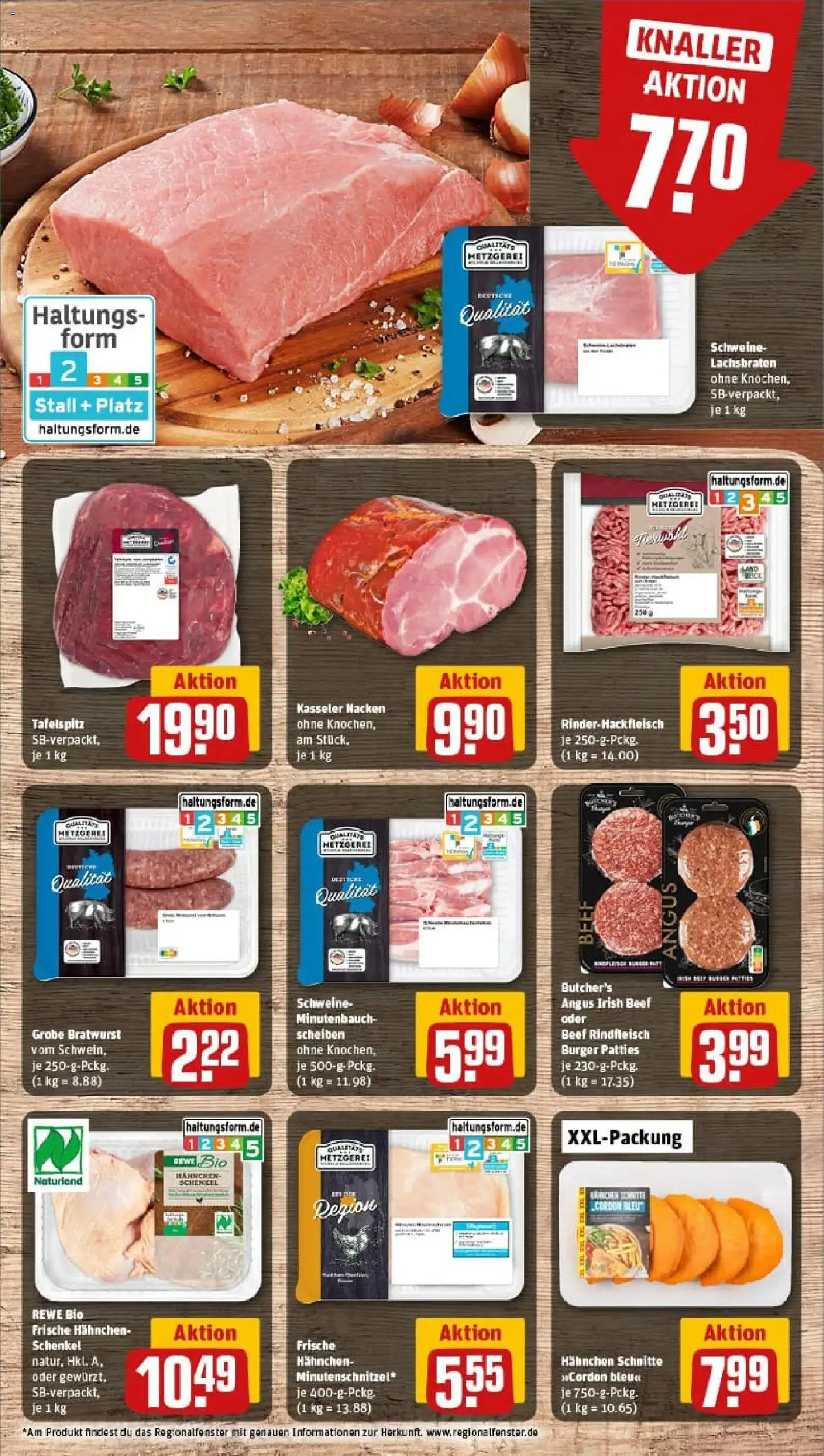 Rewe prospekt Frankfurt / Bergen-Enkheim	 – gültig ab 19.01.2026 | Seite: 10 | Produkte: Tafelspitz, Burger, Kasseler nacken, Rindfleisch