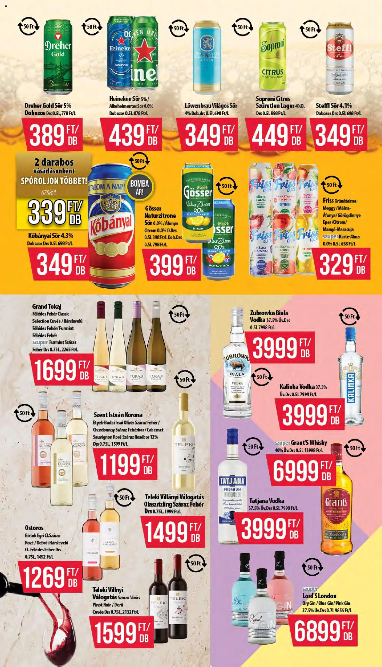 COOP akciós ujság - amely érvényes a következő dátumtól: 16.04.2026 | Oldal: 10 | Termékek: Kisela pavlaka, Steffl sör, Gránátalma, Fehérbor