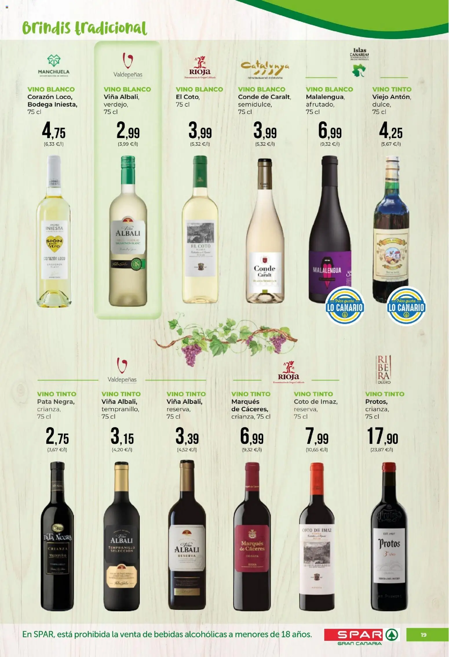 Spar - folleto │ válido desde el 31.03.2026 | Página: 19 | Productos: Vino