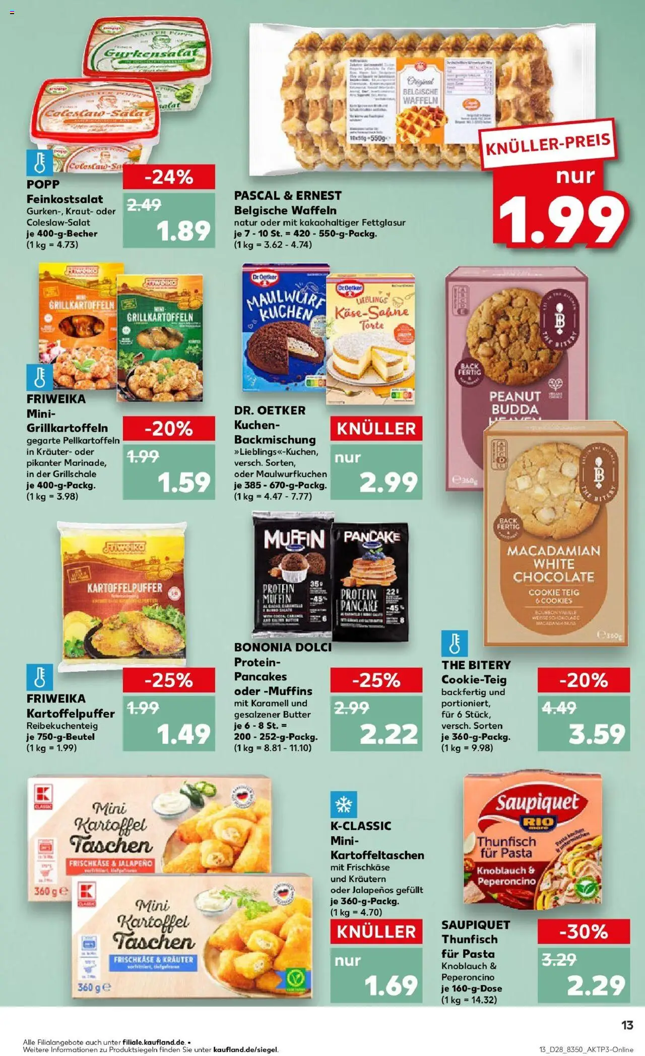 Kaufland prospekt Staßfurt	 - gültig ab dem 09.07.2025 | Seite: 13 | Produkte: Butter, Waffeln, Knoblauch, Kraut