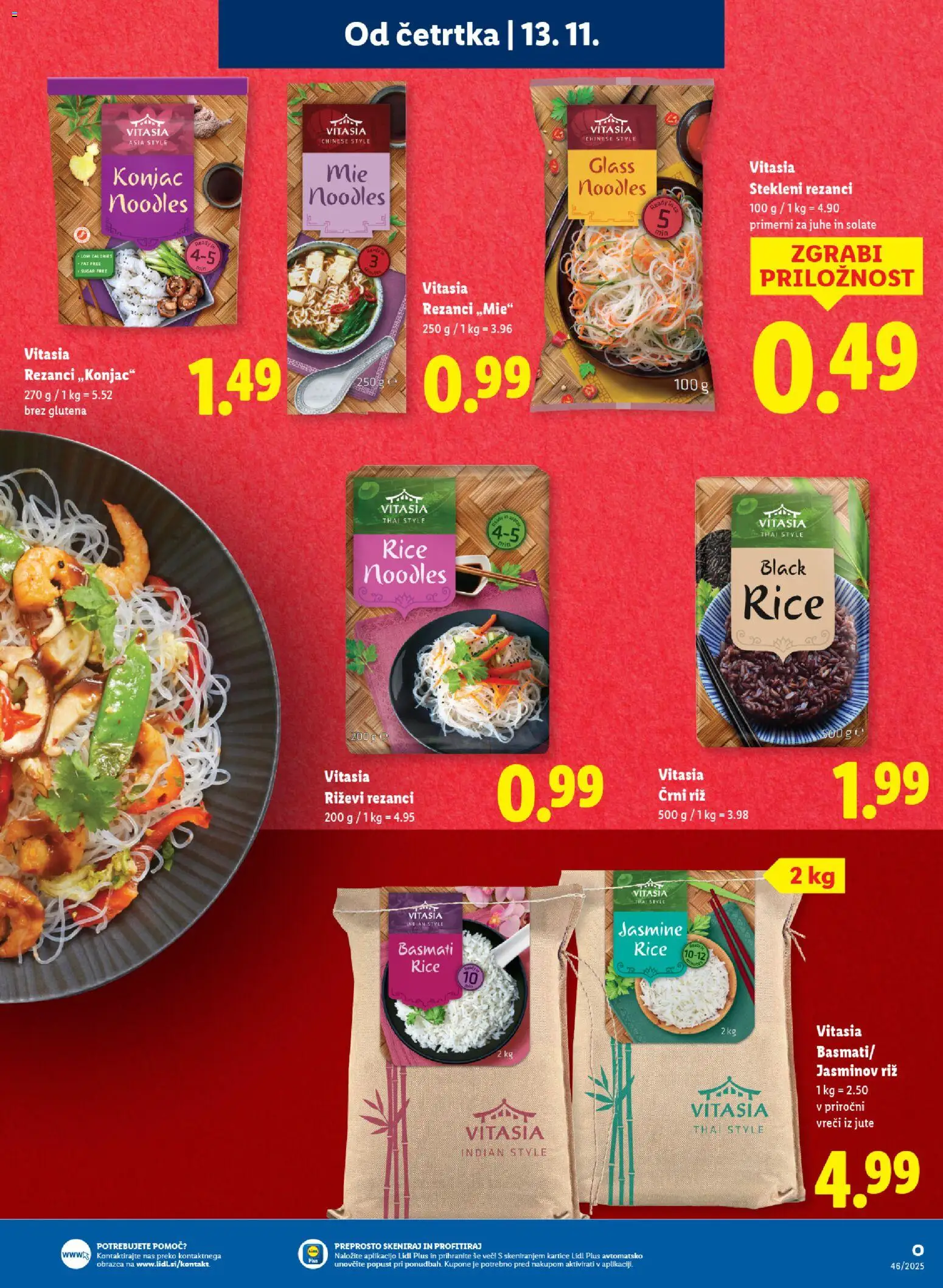 Novi Lidl katalog ponudbe – veljaven od 13.11.2025 | Stran: 23 | Izdelki: Rezanci, Top doble cara, Riz
