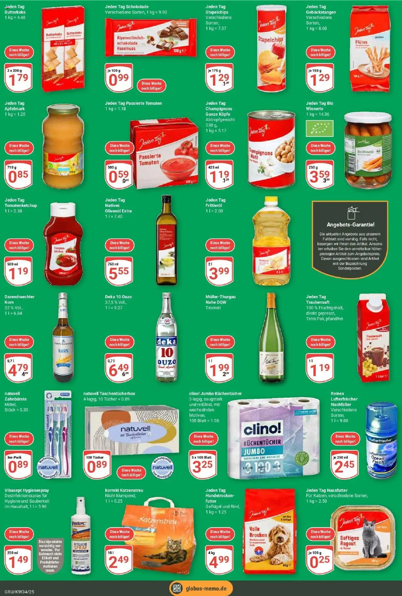Globus prospekt Grünstadt	 - gültig ab dem 17.08.2025 | Seite: 6 | Produkte: Ouzo, Olivenol, Tomaten, Champignons