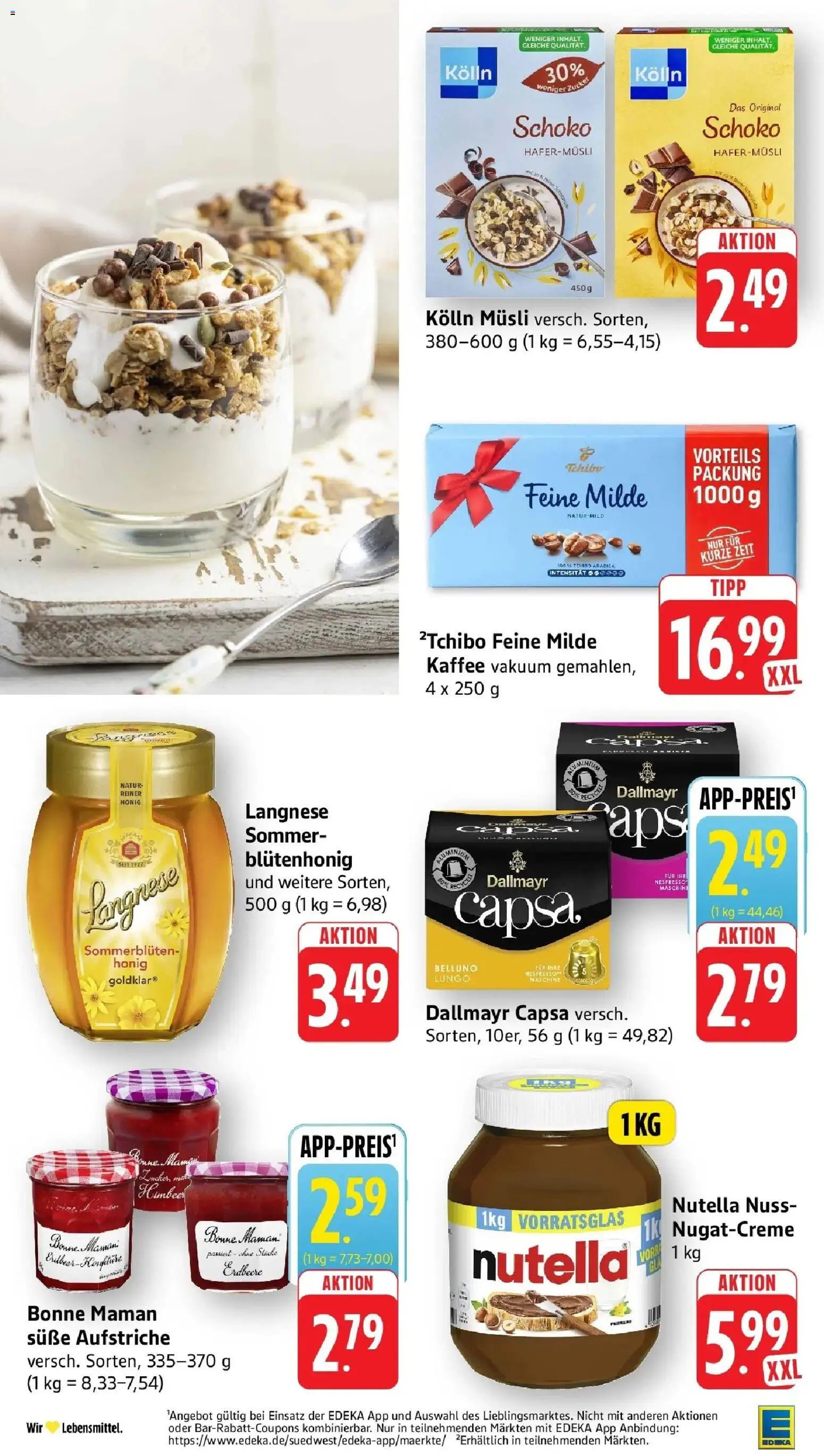 Edeka prospekt Bad Camberg	 – gültig ab 09.03.2026 | Seite: 26 | Produkte: Musli, Kaffee, Dallmayr, Bonne maman