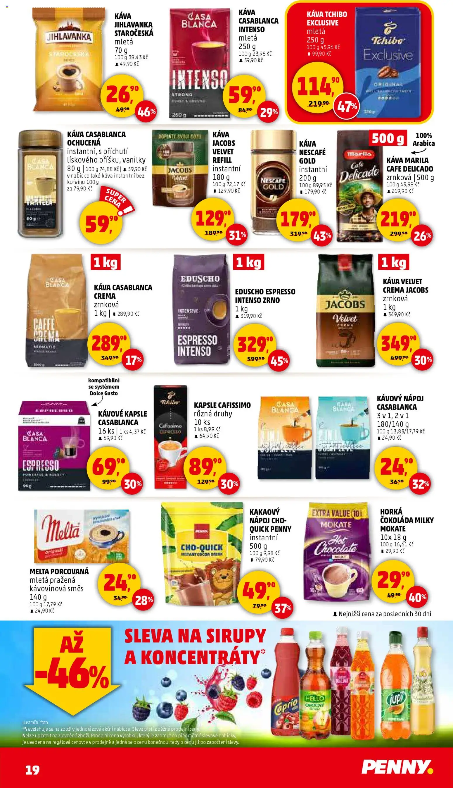 Penny Market leták - Čtvrtečník od 29.01.2026 | Strana: 19 | Produkty: Čokoláda, Kapsle, Melta, Crema