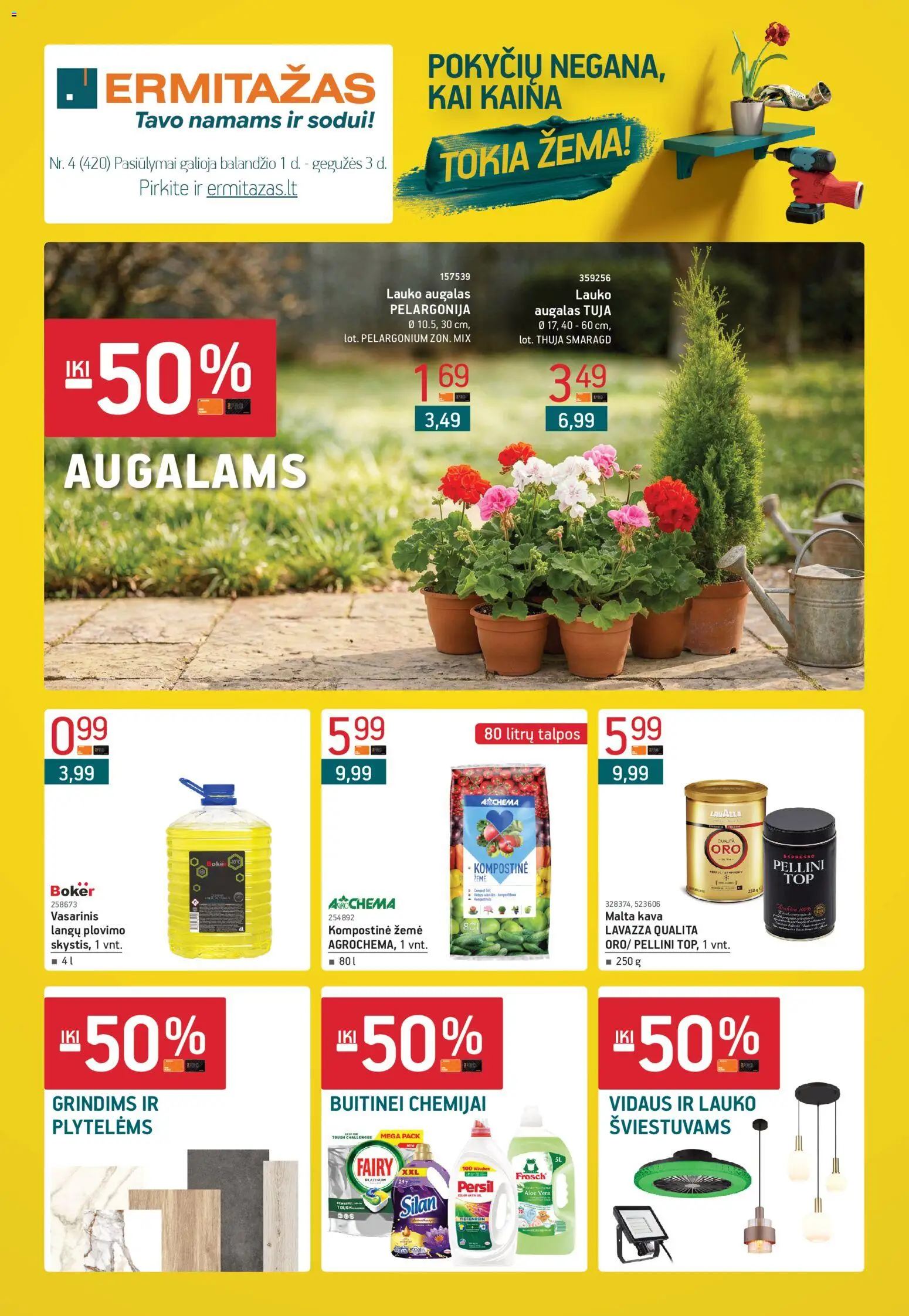 ERMITAŽAS akcijos nuo 01.04.2026 | Puslapis: 1 | Prekių: Kava