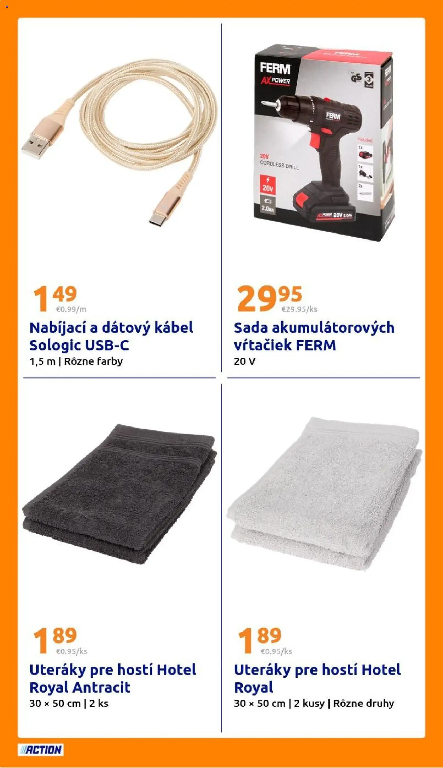 Nové Action akcie – leták je platný od 03.03.2026 | Strana: 26 | Produkty: Kábel