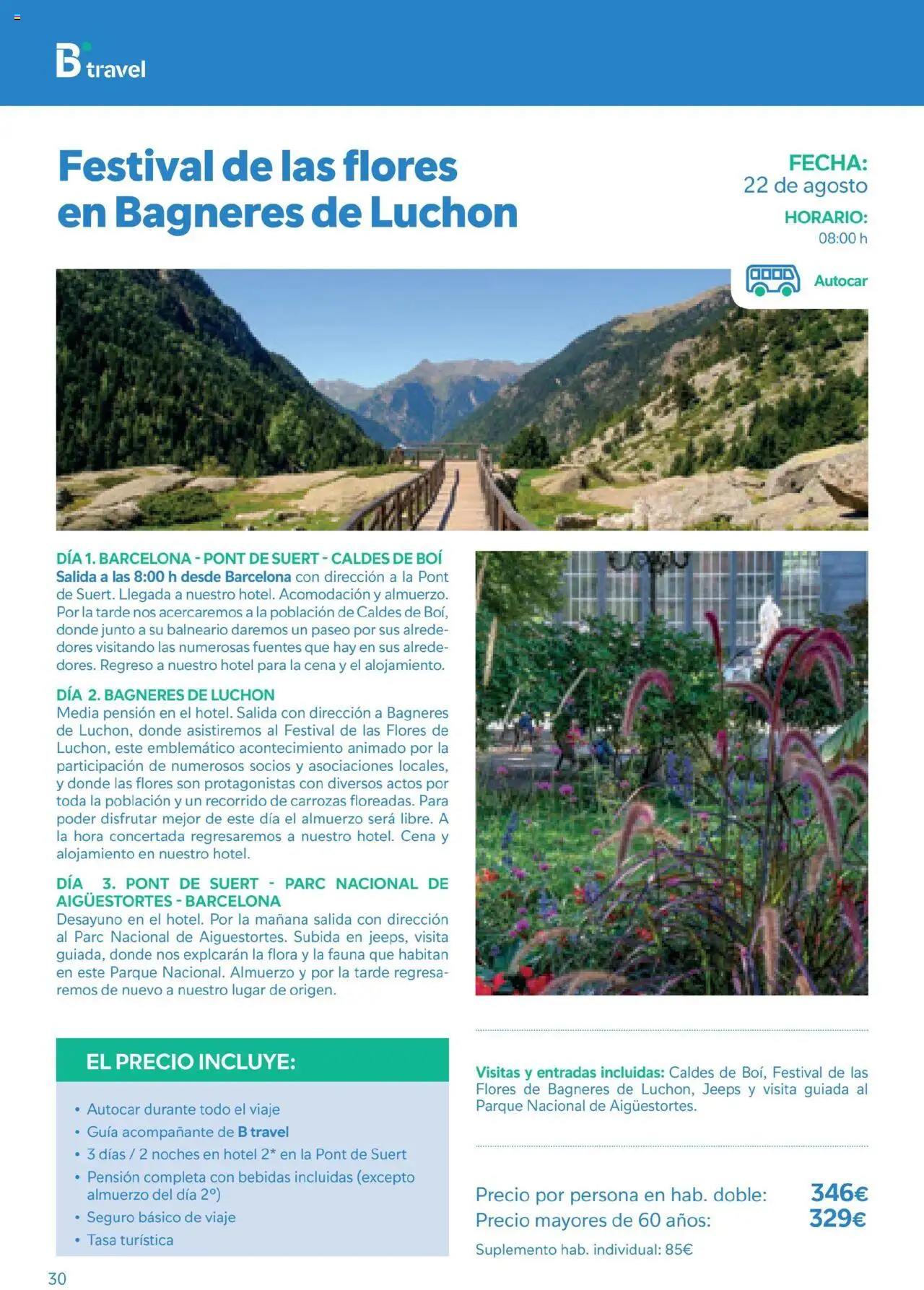 B the travel brand Viatges i Excursions │ válido desde el 01.05.2025 | Página: 30