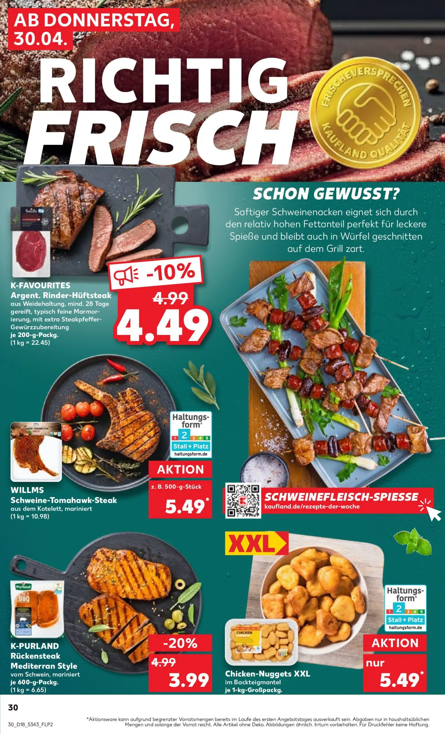 Kaufland Německo leták od 30.04.2026 | Strana: 30 | Produkty: Forma