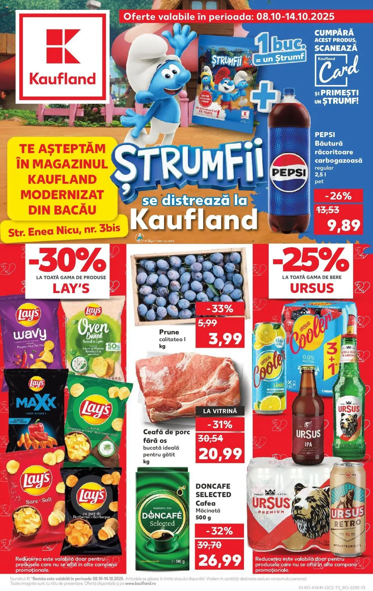 Noul catalog Kaufland – valabil de la 08.10.2025 | Pagină: 1 | Produse: Keçeli kalem, Vitrină, Sare, Lămâie