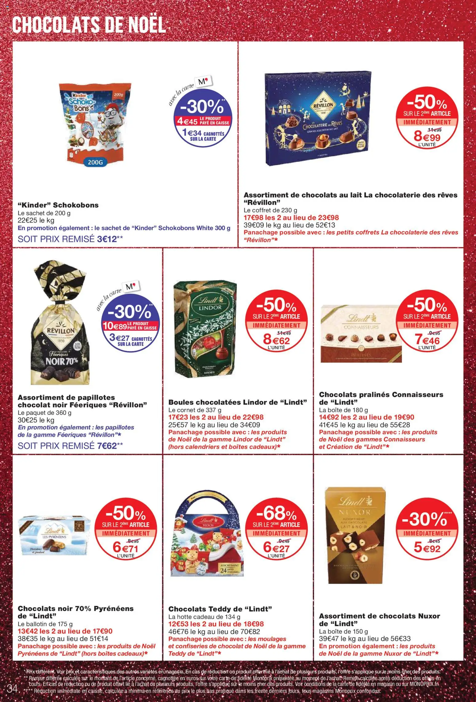 {H1} | Page: 34 | Produits: Chocolat de Noël, Chocolats de noël, Lait, Papillotes