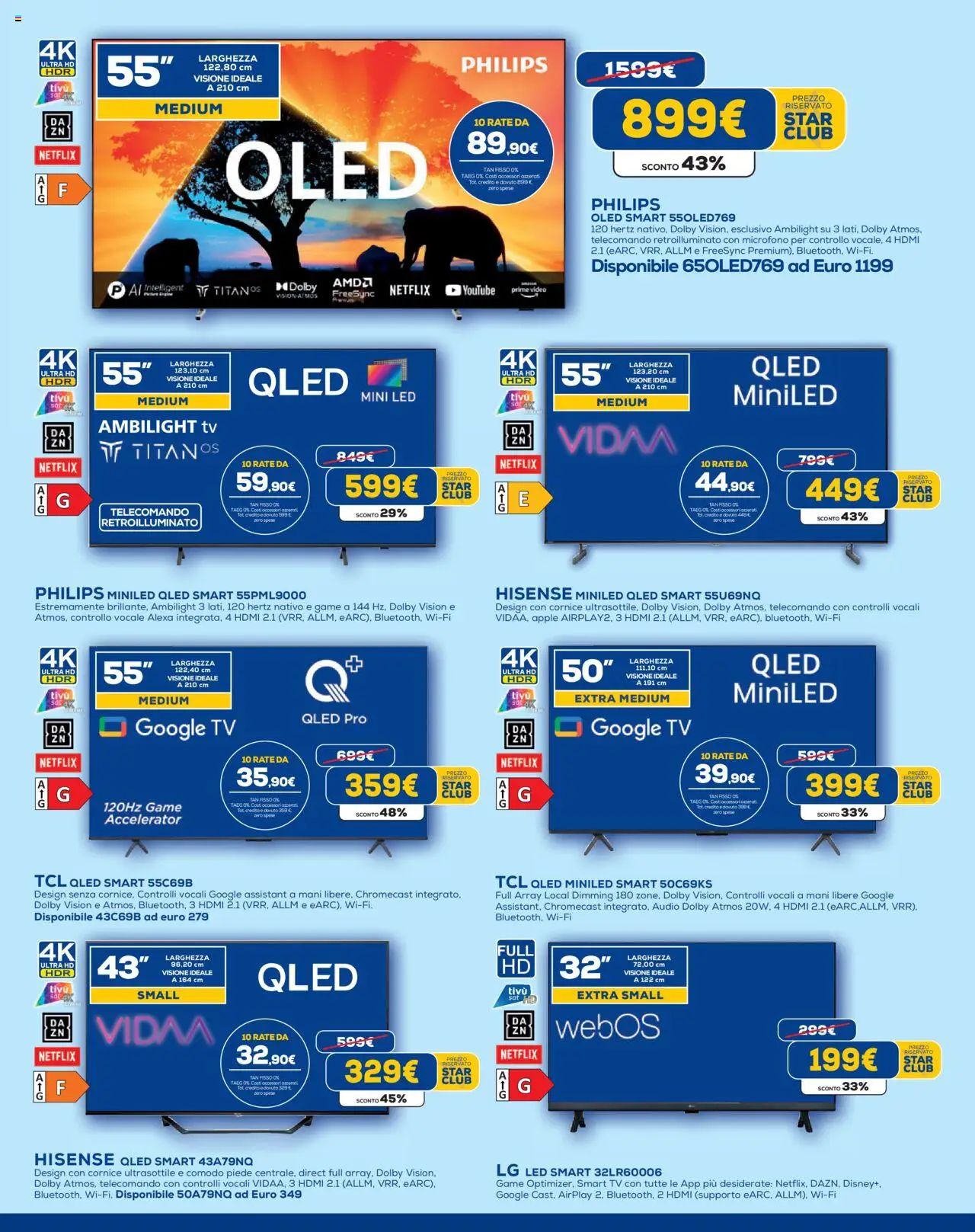 Volantino Euronics del 31.07.2025 | Pagina: 10 | Prodotti: Telecomando, smart TV, Audio, Microfono