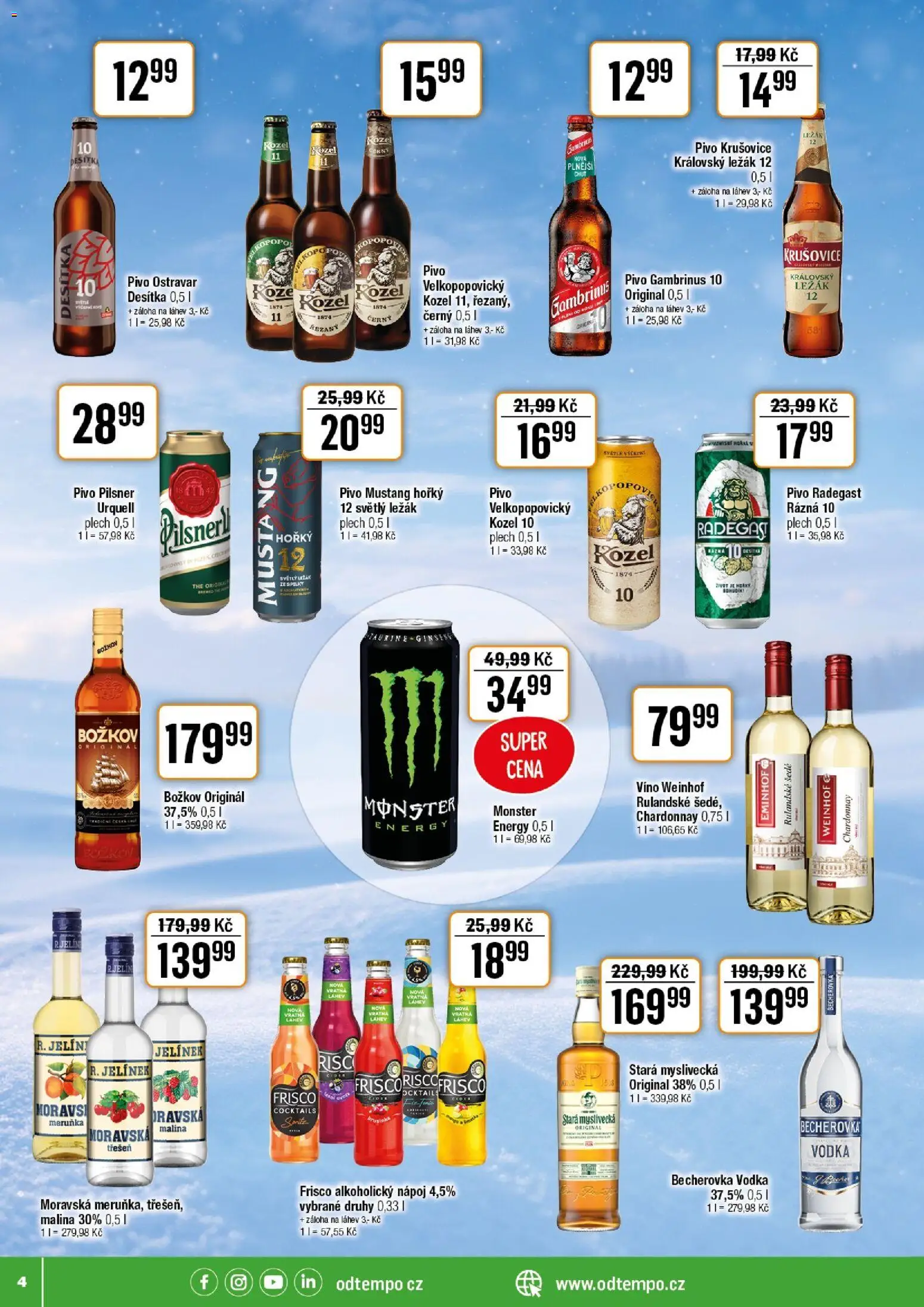 Tempo leták od 11.02.2026 | Strana: 4 | Produkty: Plech, Božkov, Božkov originál, Gambrinus