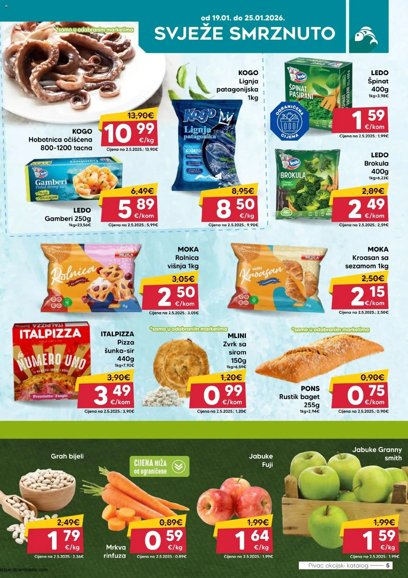 Pivac katalog | vrijedi od 19.01.2026 | Stranica: 5 | Proizvodi: Gamberi, Grah, Ledo, Mrkva