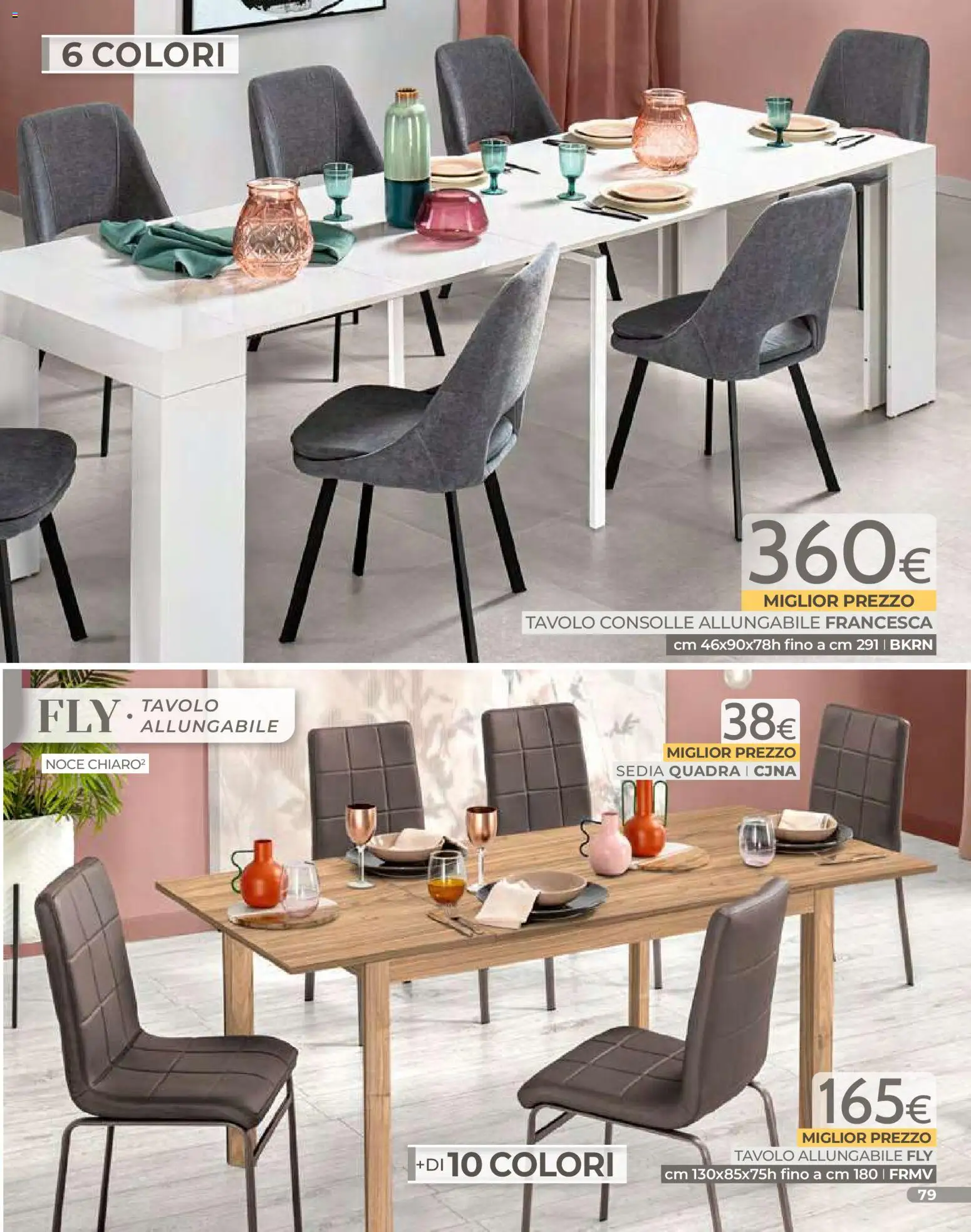 Volantino Mondo Convenienza del 01.01.2026 | Pagina: 81 | Prodotti: Tavolo, Sedia