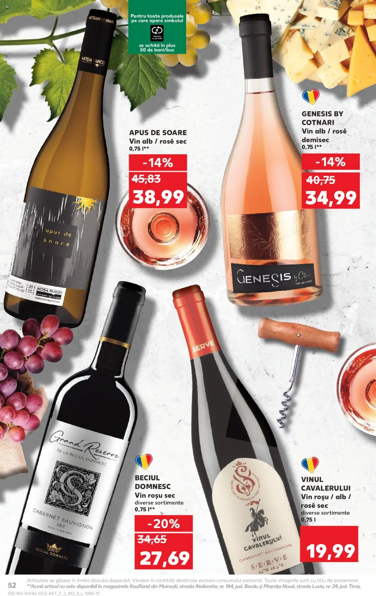 Kaufland RO akciós ujság - amely érvényes a következő dátumtól: 15.10.2025 | Oldal: 52