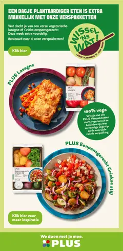 PLUS Lasagne, Verse vegetarische lasagne verspakket - Voorbeeld van een folder van Plus, geldig van 04.03.2026 | Pagina: 19 | Producten: Lasagne