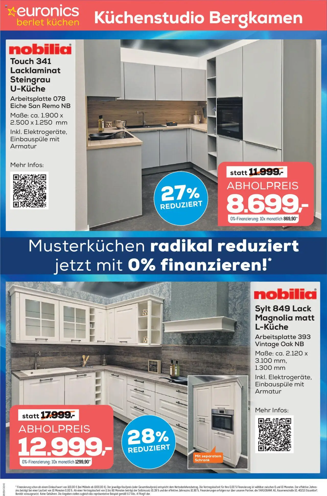 Euronics  Küchenwerbung Berlet - gültig ab dem 14.07.2025 | Seite: 10 | Produkte: Schrank, Armatur, Kuchen