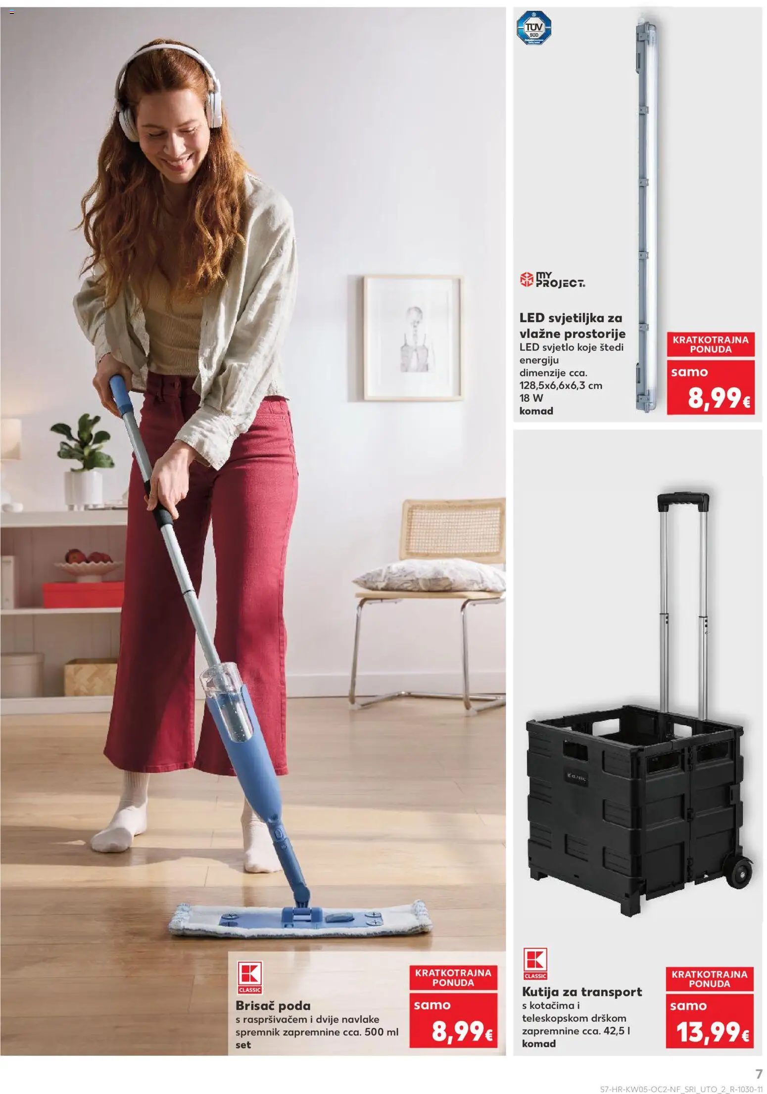 Kaufland katalog | vrijedi od 28.01.2026 | Stranica: 7 | Proizvodi: Kutija, Svjetiljka, Mop