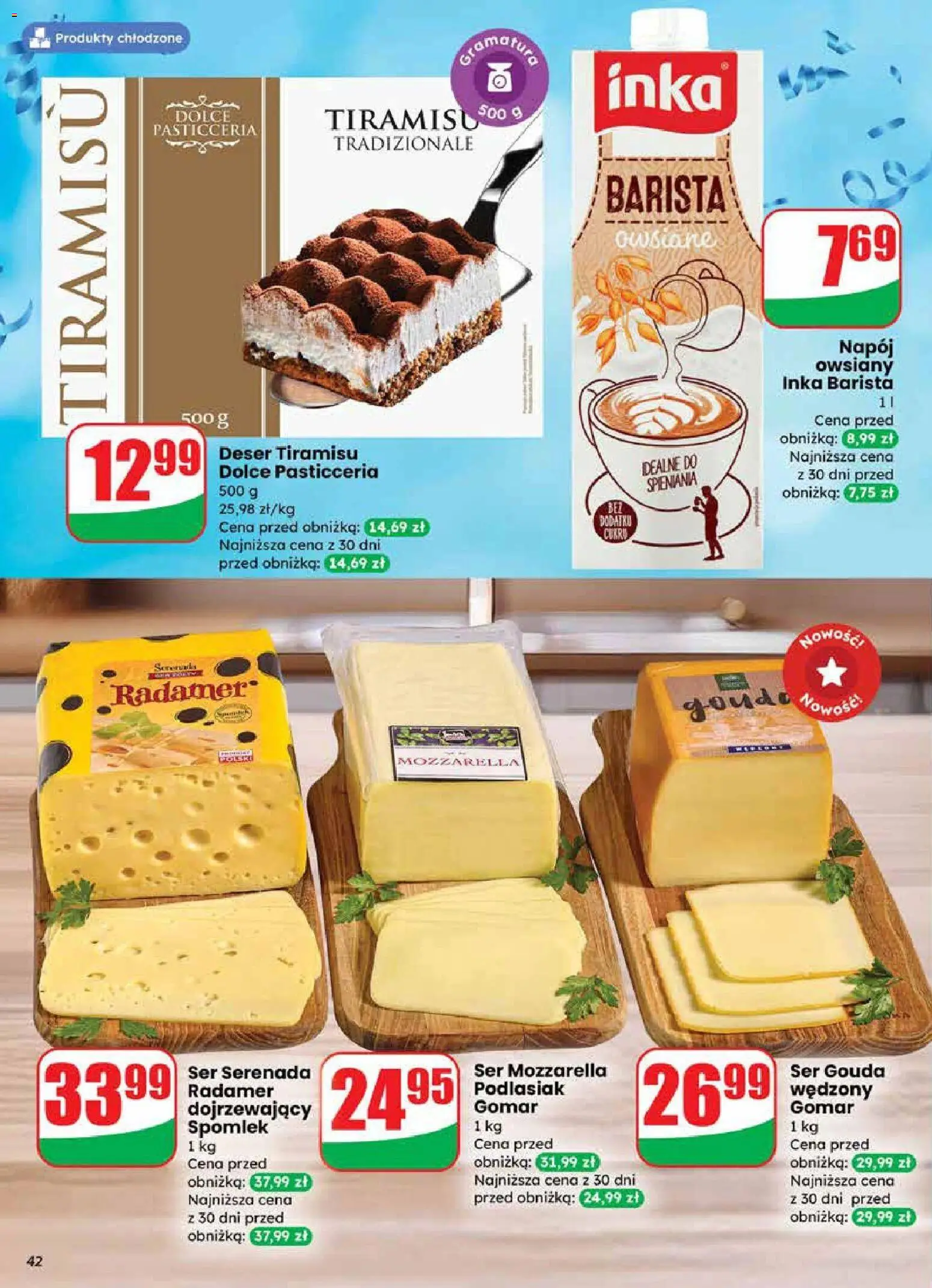 Dino Gazetka od 27.12.2025 | Strona: 42 | Produkty: Napój owsiany, Ser, Mozzarella, Ser gouda