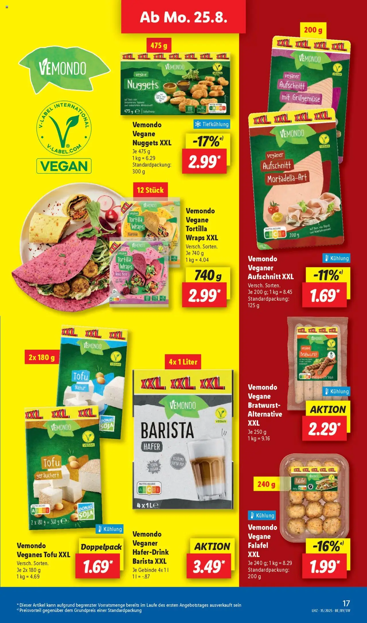 Lidl Prospekt Uffenheim - gültig ab dem 25.08.2025 | Seite: 23 | Produkte: Cola, Bratwurst, Haferdrink, Karotte