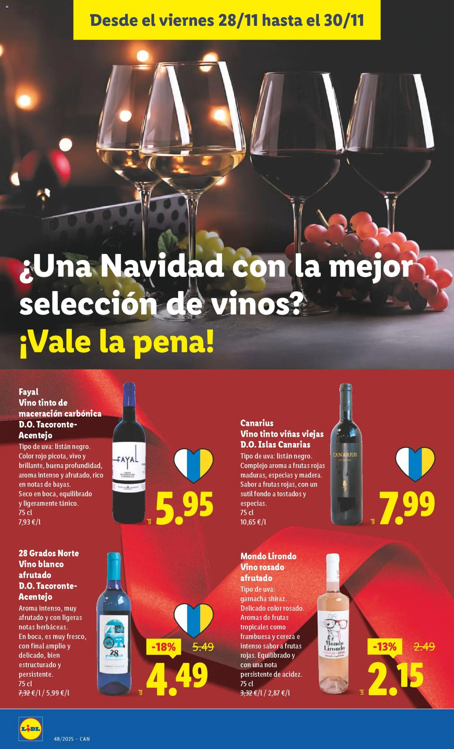 Lidl - Canarias  │ válido desde el 24.11.2025 | Página: 26 | Productos: Vino rosado, Vino