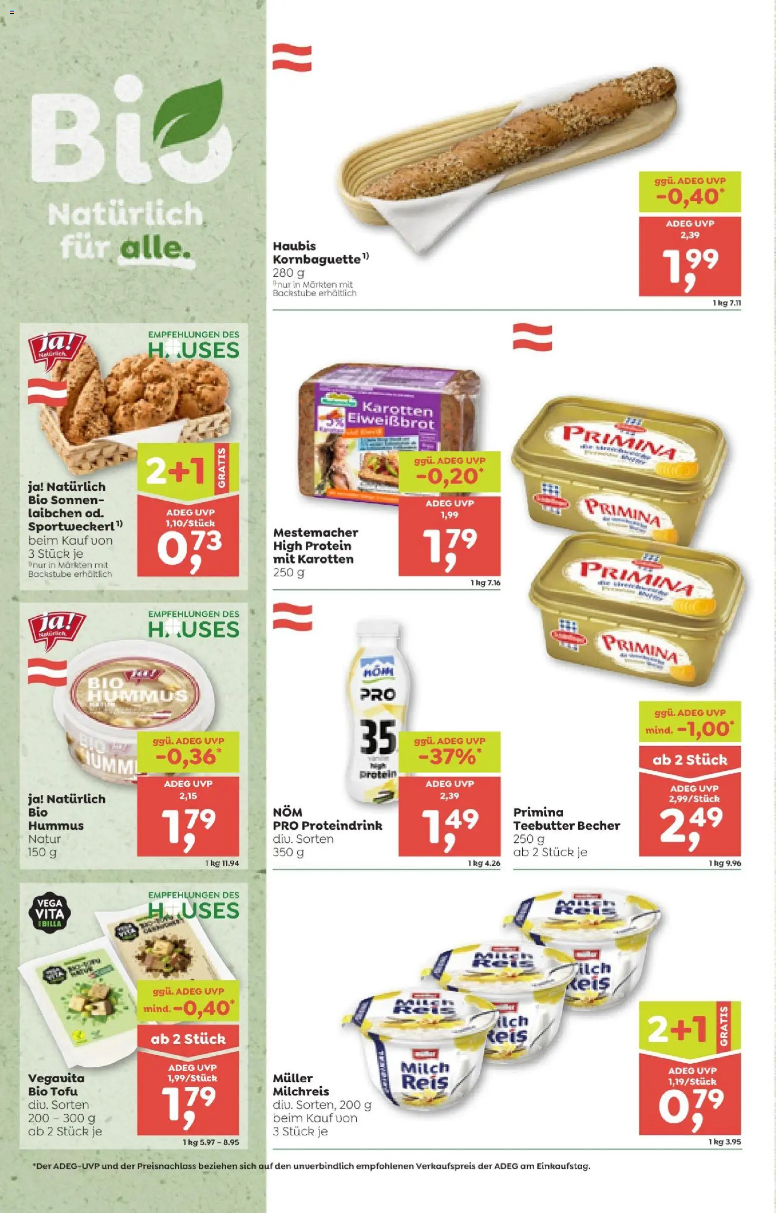 ADEG Flugblatt gültig ab 08.01.2026 | Seite: 6 | Produkte: Milch, Reis