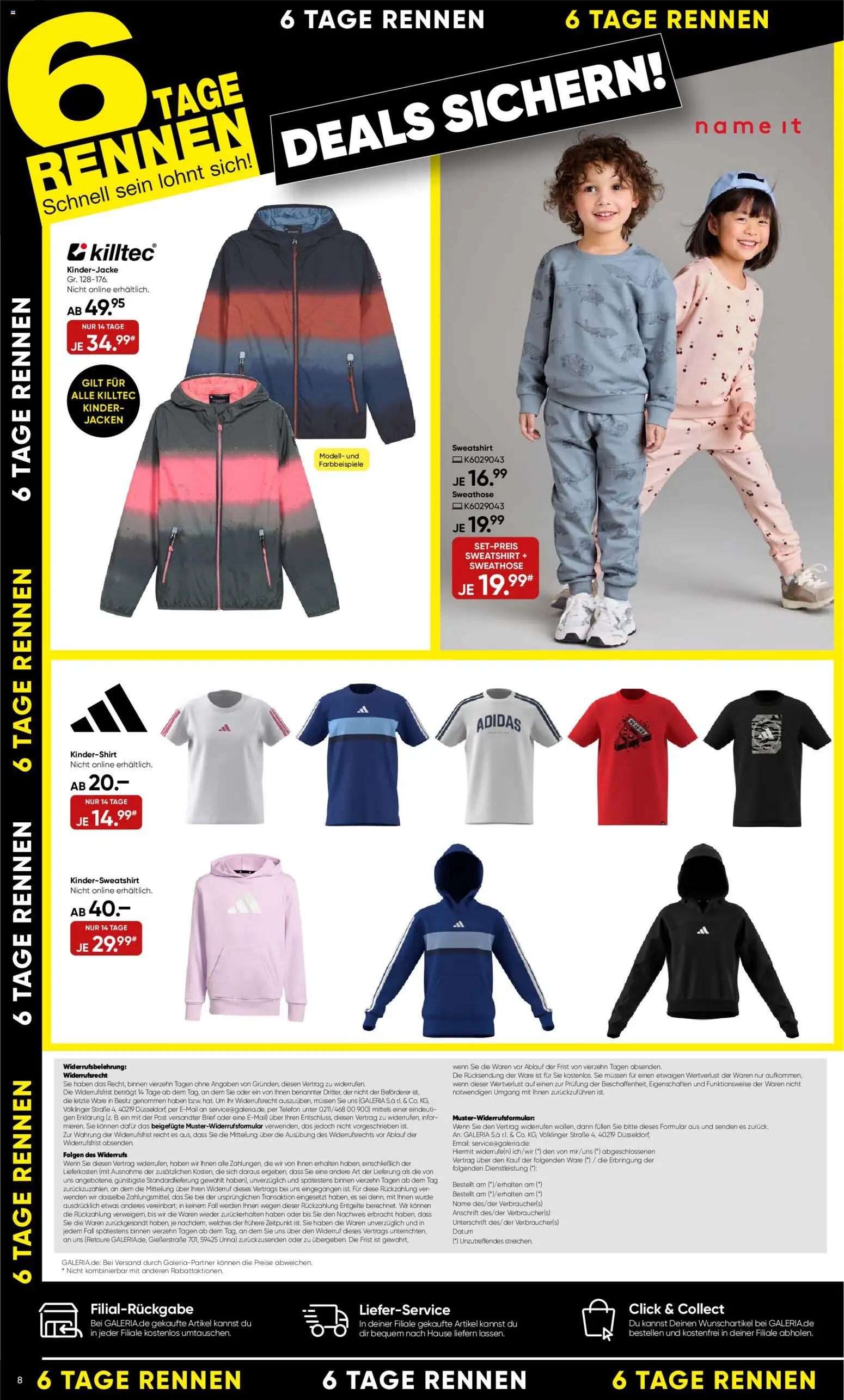 Galeria Karstadt Kaufhof Prospekt 	 – gültig ab 15.04.2026 | Seite: 8 | Produkte: Sweathose, Sweatshirt, Telefon