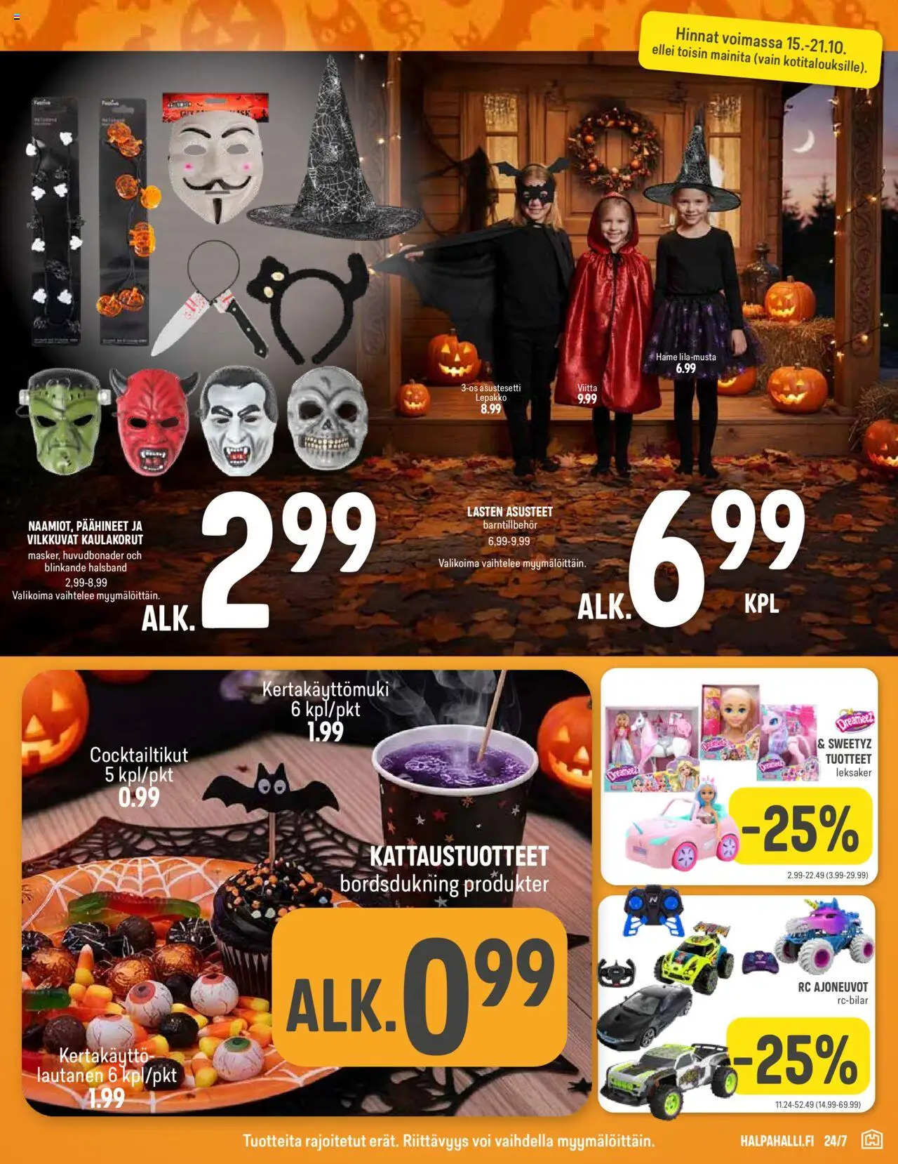 Halpa Halli tarjoukset – voimassa 15.10.2025 alkaen | Sivu: 19 | Tuotteet: Hame, Voi, Lautanen