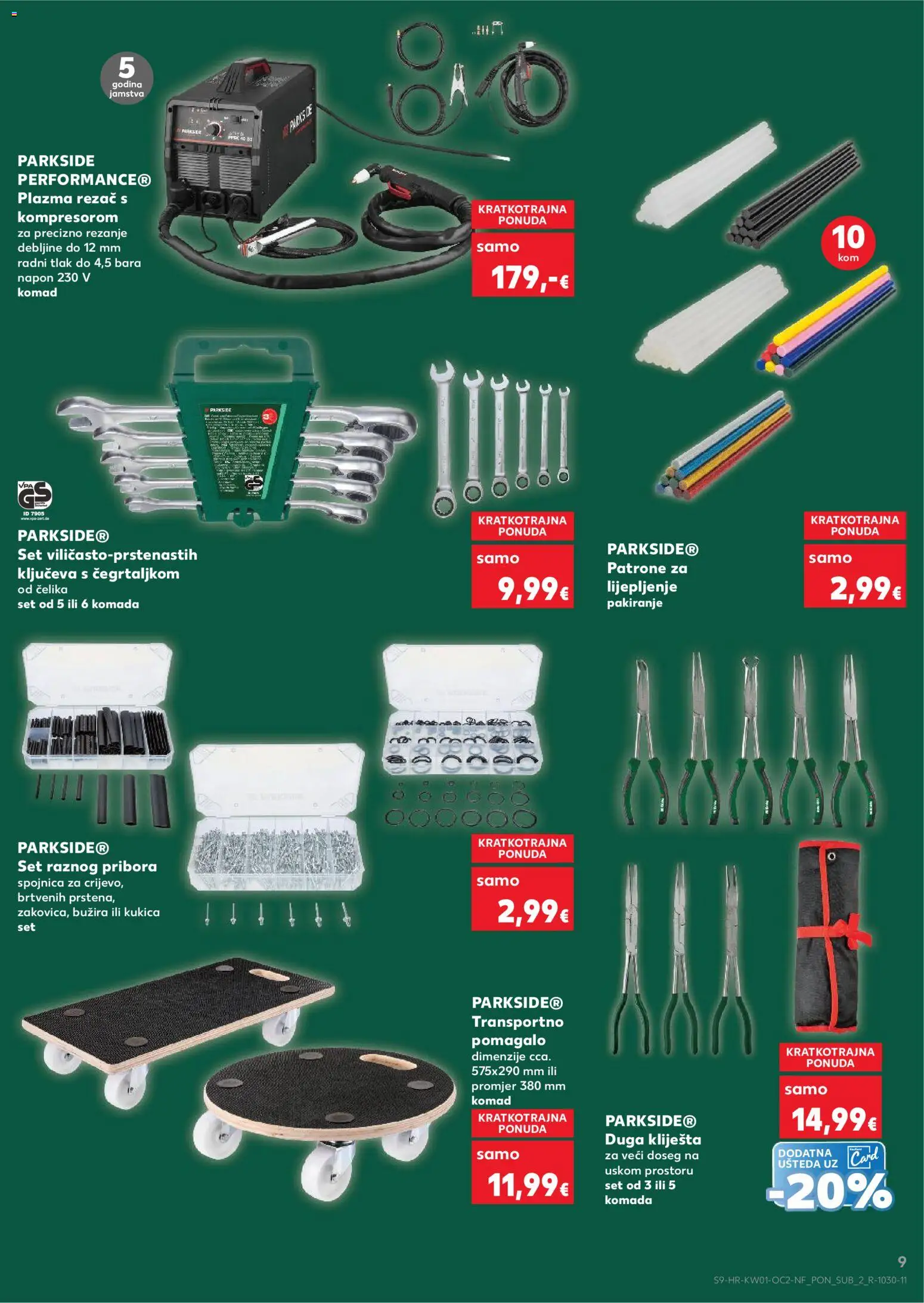 Kaufland katalog | vrijedi od 02.01.2026 | Stranica: 9 | Proizvodi: Kliješta, Rezač, Parkside