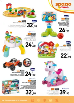 Anteprima del volantino Spazio Conad Giocattolo catalogo valido a partire dal 14.11.2025 | Pagina: 15 | Prodotti: Dondolo, Tavolo, Batterie