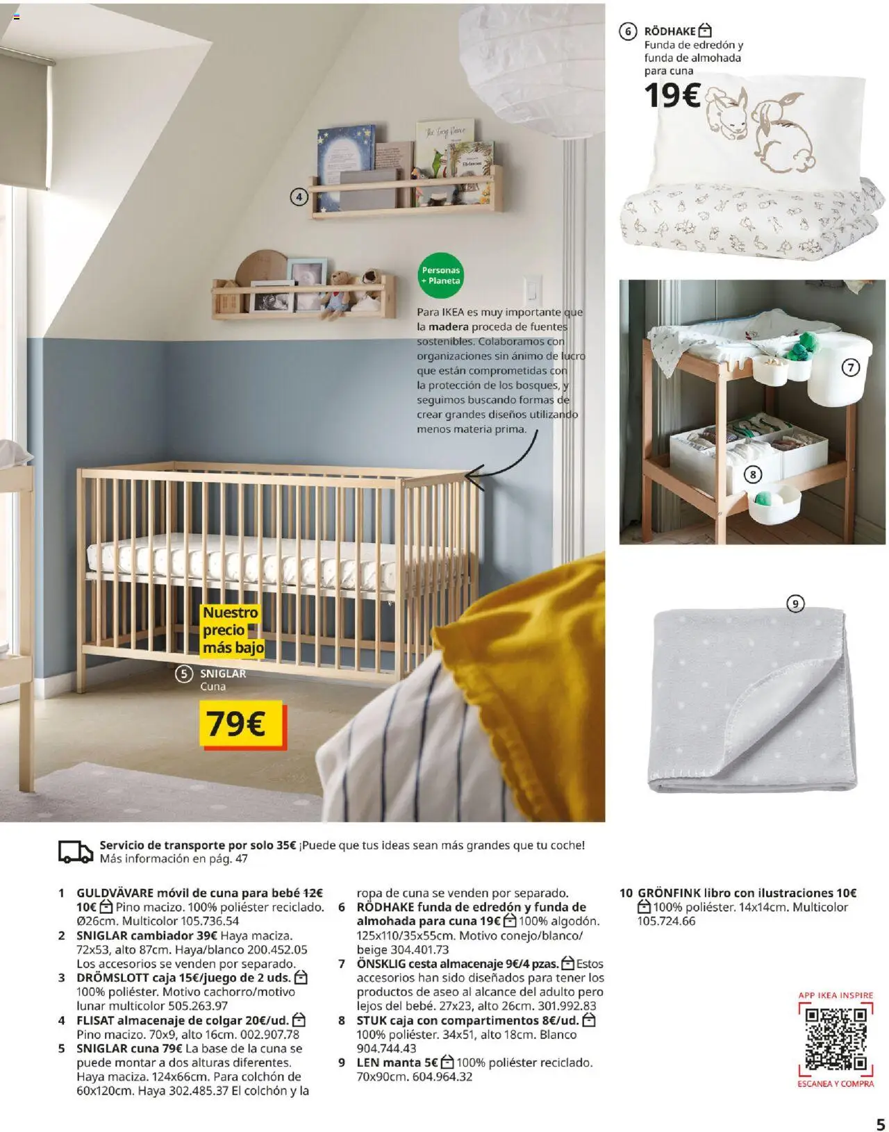 Catálogo IKEA y los niños │ válido desde el 01.09.2025 | Página: 5 | Productos: Edredón, Colchon, Almacenaje, Caja