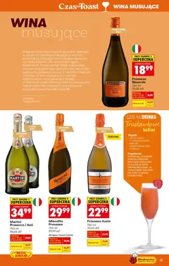 Pogląd oferty "Biedronka gazetka - Czas na toast" - ważna od 02.01.2026 | Strona: 19 | Produkty: Martini prosecco, Mionetto prosecco, Truskawki, Prosecco