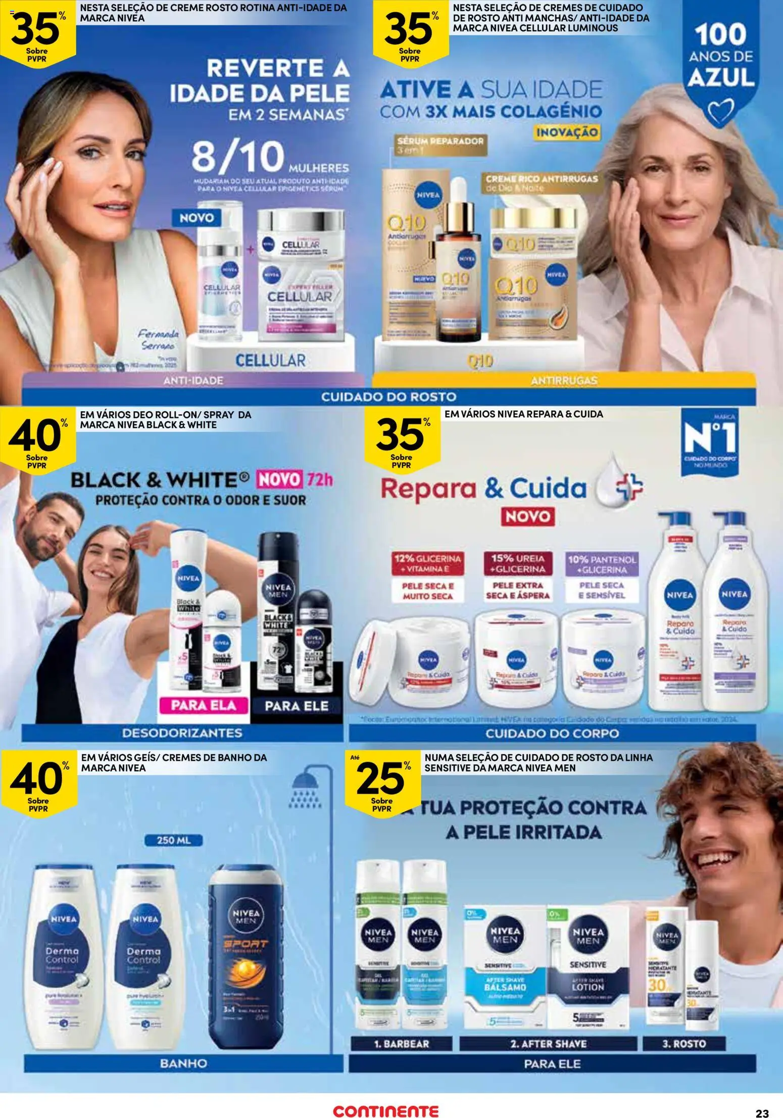 Continente Açores  │ válido de 16.04.2026 | Página: 23 | Produtos: Sérum, Banho, Creme