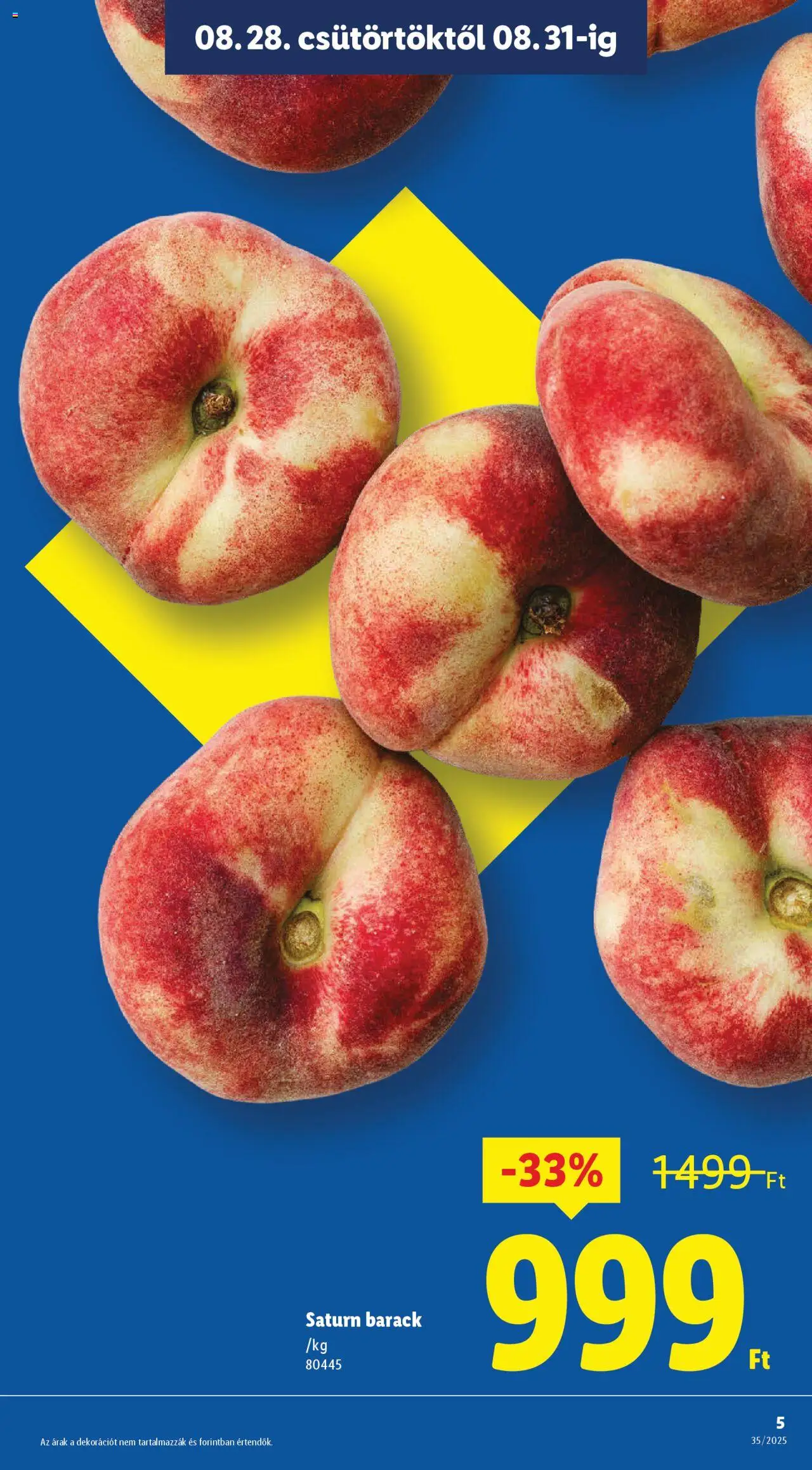 Lidl akciós ujság - amely érvényes a következő dátumtól: 28.08.2025 | Oldal: 5