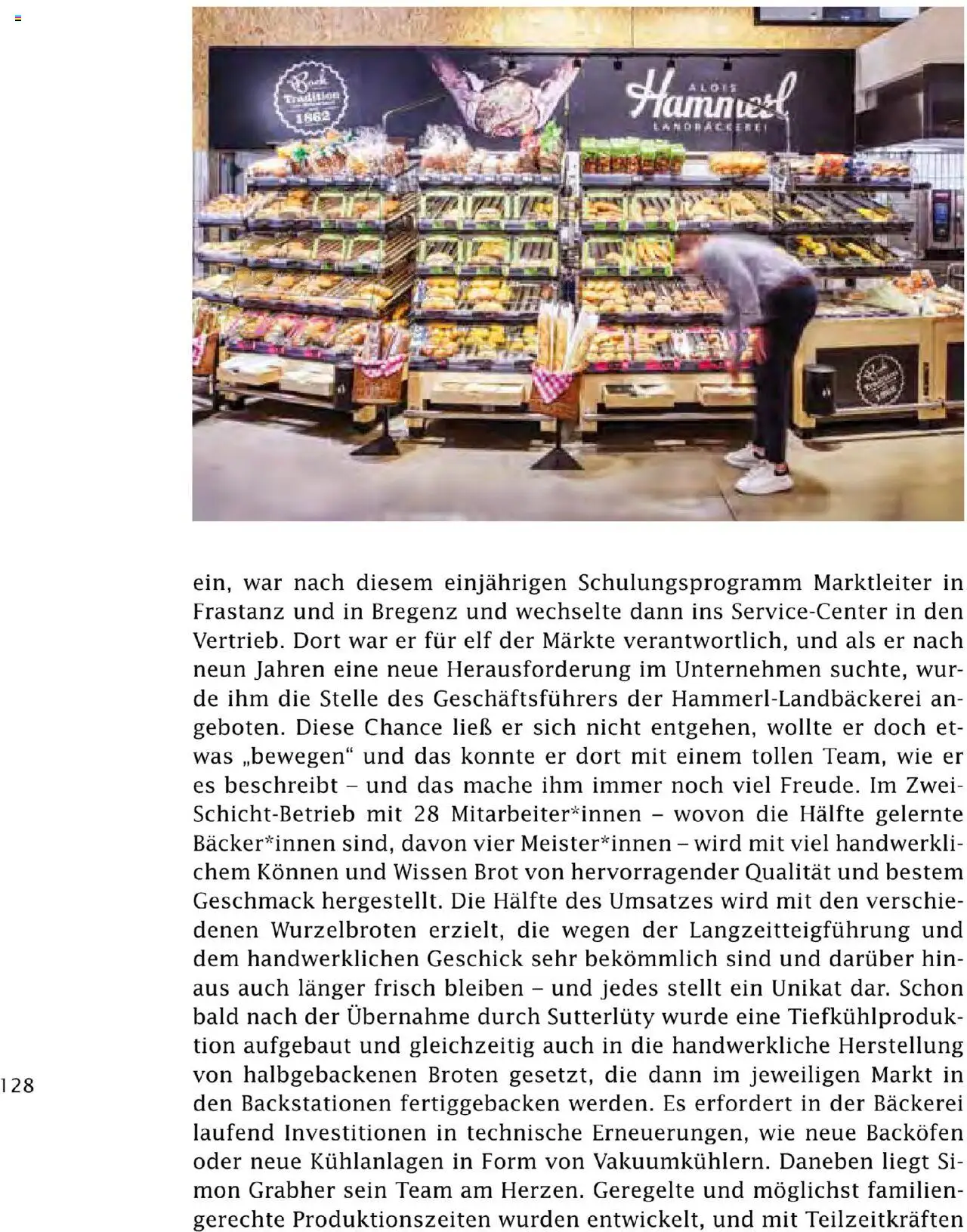 Sutterlüty Unsere Chronik gültig ab 01.08.2025 | Seite: 128 | Produkte: Bäckerei, Brot