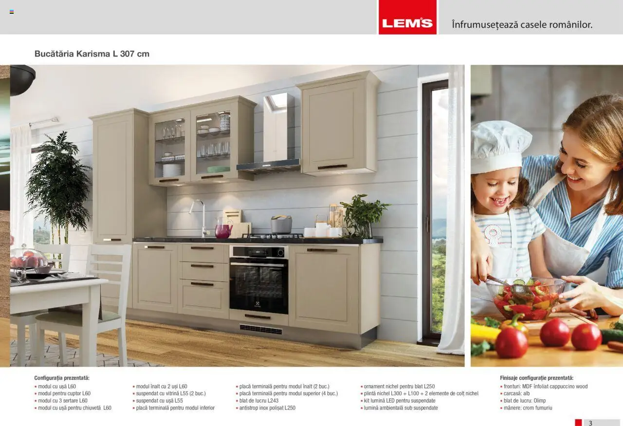 Lem’s catalog - Bucătăria Karisma – valabil de la 17.11.2023 | Pagină: 3 | Produse: Carcasă, Chiuvetă, Vitrină, Ușă