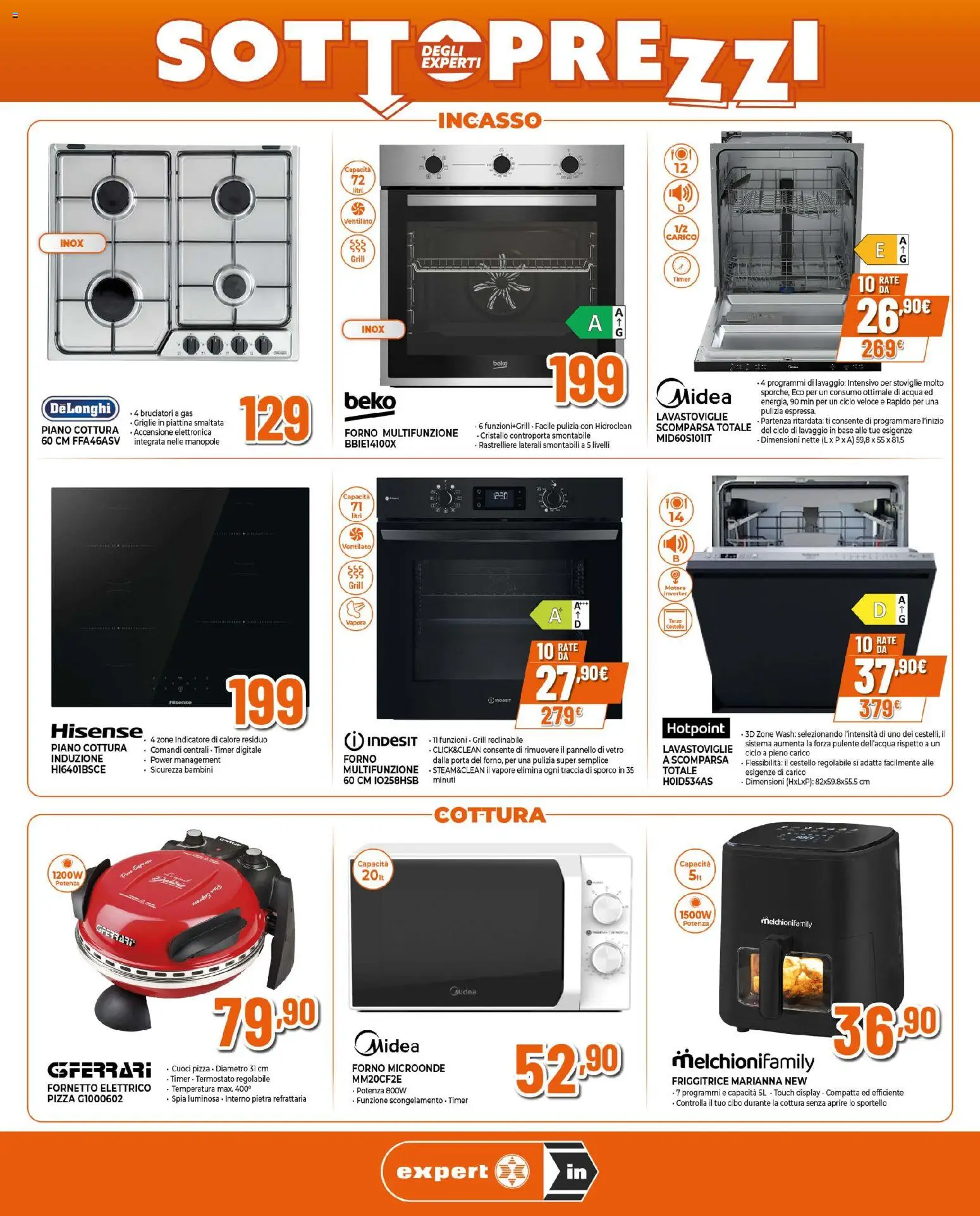 Volantino Ipercoop del 12.03.2026 | Pagina: 3 | Prodotti: Pizza, Fornetto, Piano cottura, Friggitrice