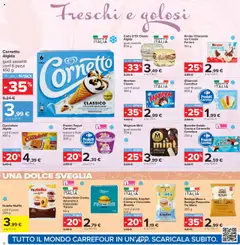 Volantino Carrefour del 26.06.2025 | Pagina: 18 | Prodotti: Panna, Gelato, Nutella, Sveglia