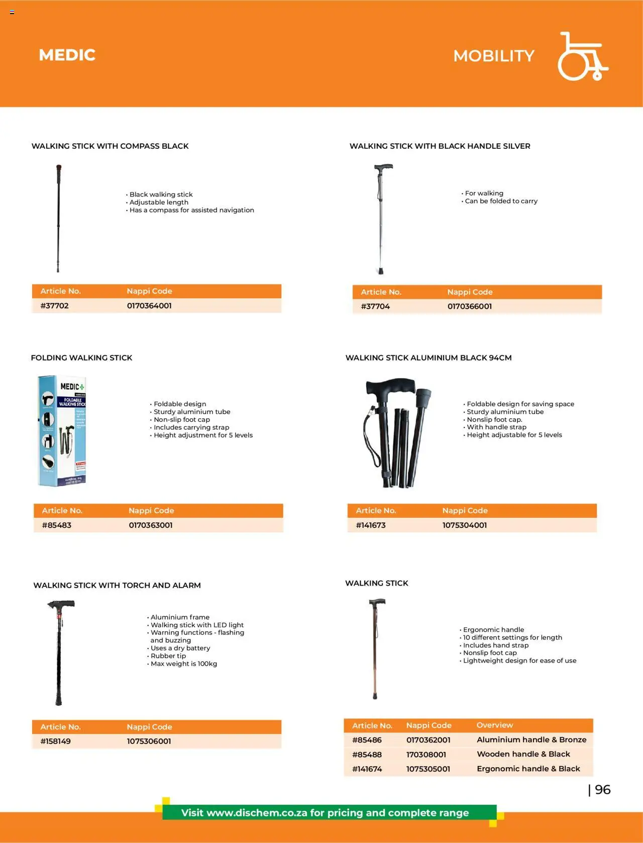 Dis-Chem - HomeCare Catalogue │ valid from 01.01.2025 | Page: 99 | Products: Cap, Frame, Battery, Light