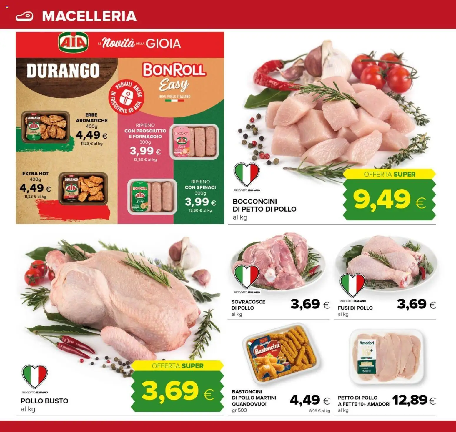 Volantino Oasi del 26.02.2026 | Pagina: 6 | Prodotti: Pollo, Formaggio, Prosciutto, Spinaci
