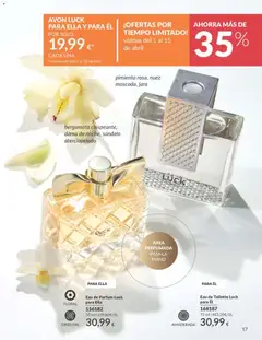 Vista previa Eau de Parfum Luck para Ella, Eau de Parfum Luck para Ella 50 ml válido desde el 01.04.2026 | Página: 17 | Productos: Perfume, Eau de toilette, Eau de parfum