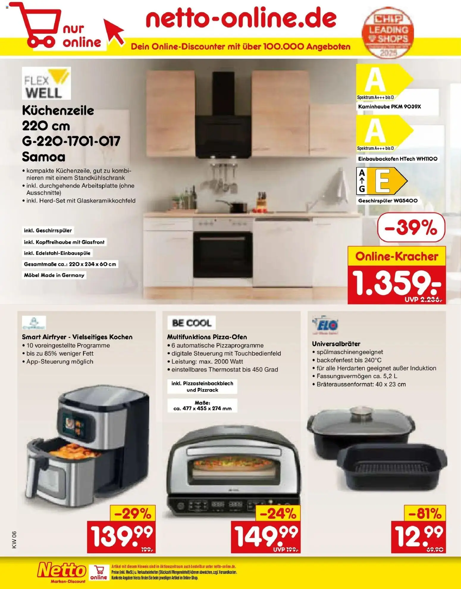 Netto Marken-Discount prospekt Kremmen	 – gültig ab 02.02.2026 | Seite: 34 | Produkte: Geschirrspüler, Küchenzeile