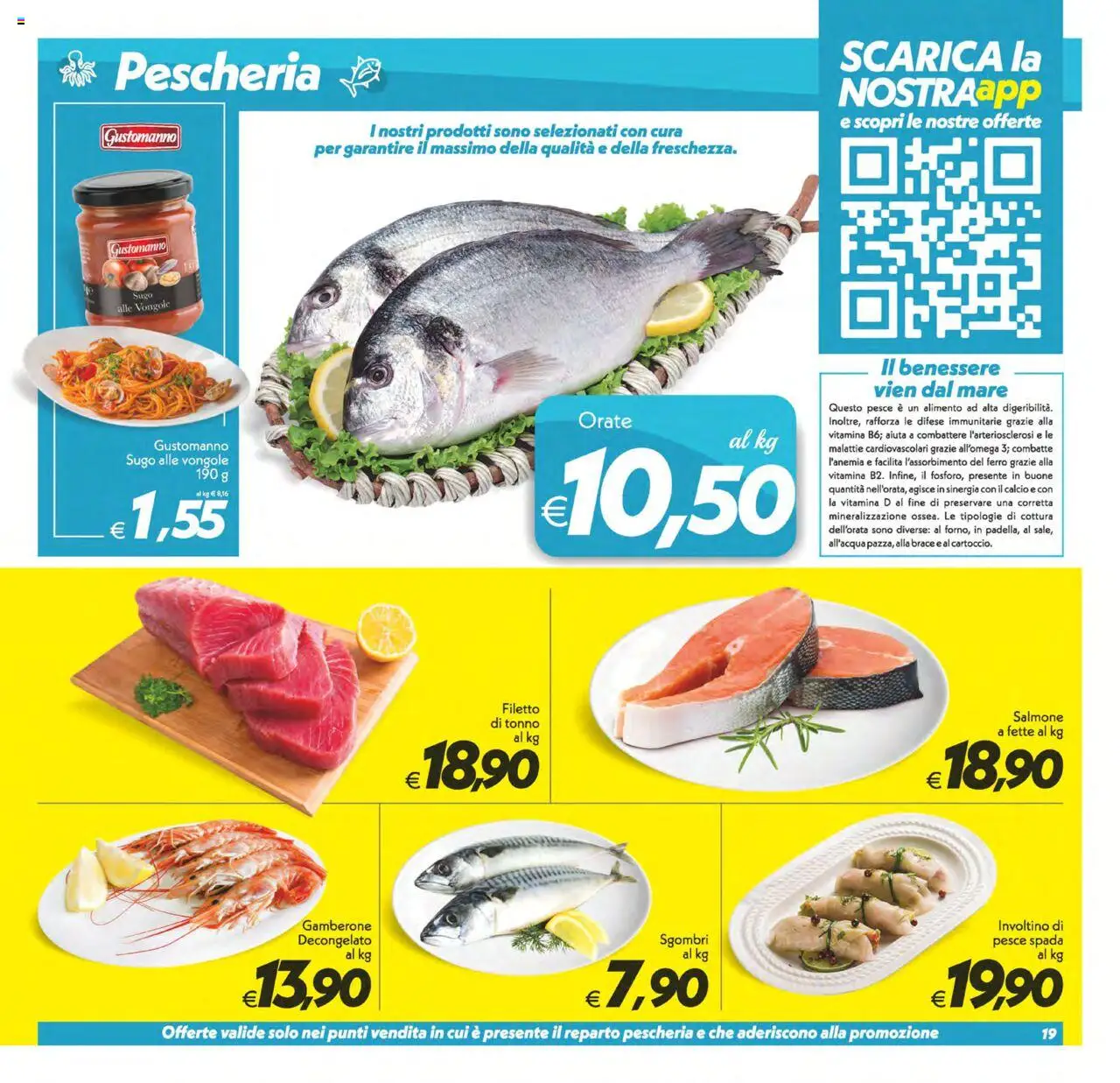 Volantino SuperConveniente del 24.07.2025 | Pagina: 19 | Prodotti: Pesce, Vongole, Tonno, Sugo