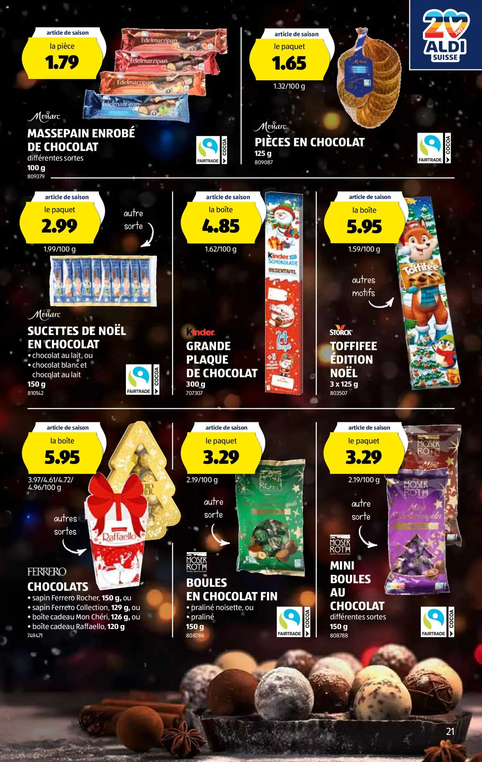 Aldi Aktionen FR – gültig ab 30.10.2025 | Seite: 22 | Produkte: Schokolade