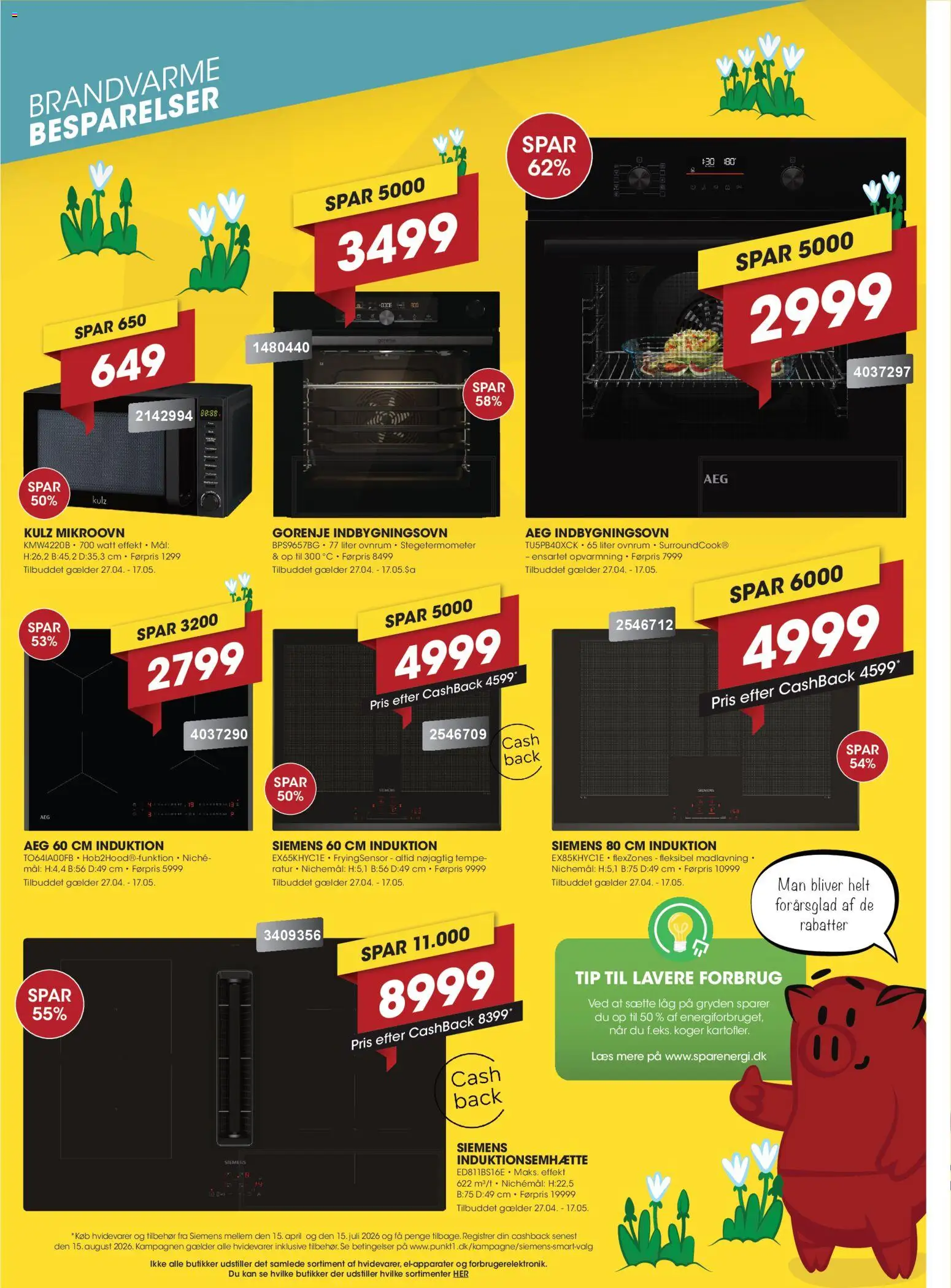 Punkt1 tilbudsavis – gyldig fra 27.04.2026 | Side: 9 | Produkter: Æg