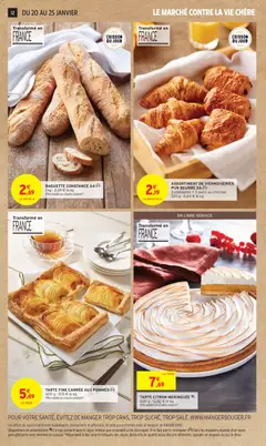 Intermarché - Prévisualisation de ASSORTIMENT DE VIENNOISERIES PUR BEURRE X6, 3 croissants + 3 pains au chocolat, 330 g - 6,64 € le kg valide à partir de 20.01.2026 | Page: 12 | Produits: Citron, Viennoiseries, Beurre, Pommes
