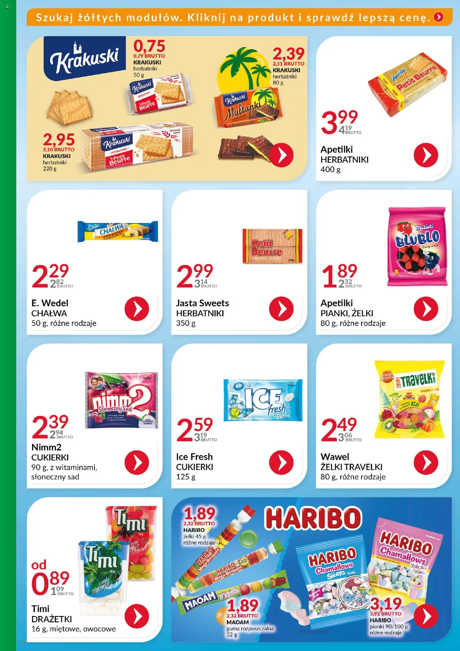 Eurocash Gazetka - Katalog Artykułów Spożywczych od 16.11.2025 | Strona: 51 | Produkty: Herbatniki, Żelki, Pianki, Cukierki