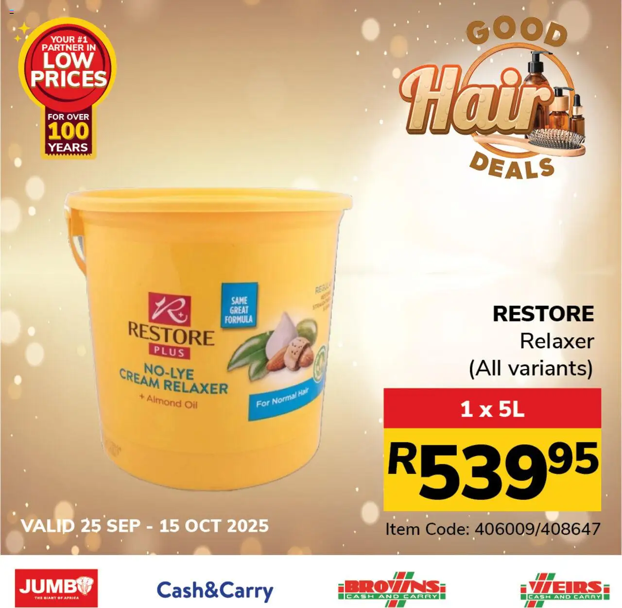 New Jumbo catalogue – valid from 25.09.2025 | Page: 7 | Products: Oil, Cream, Relaxer
