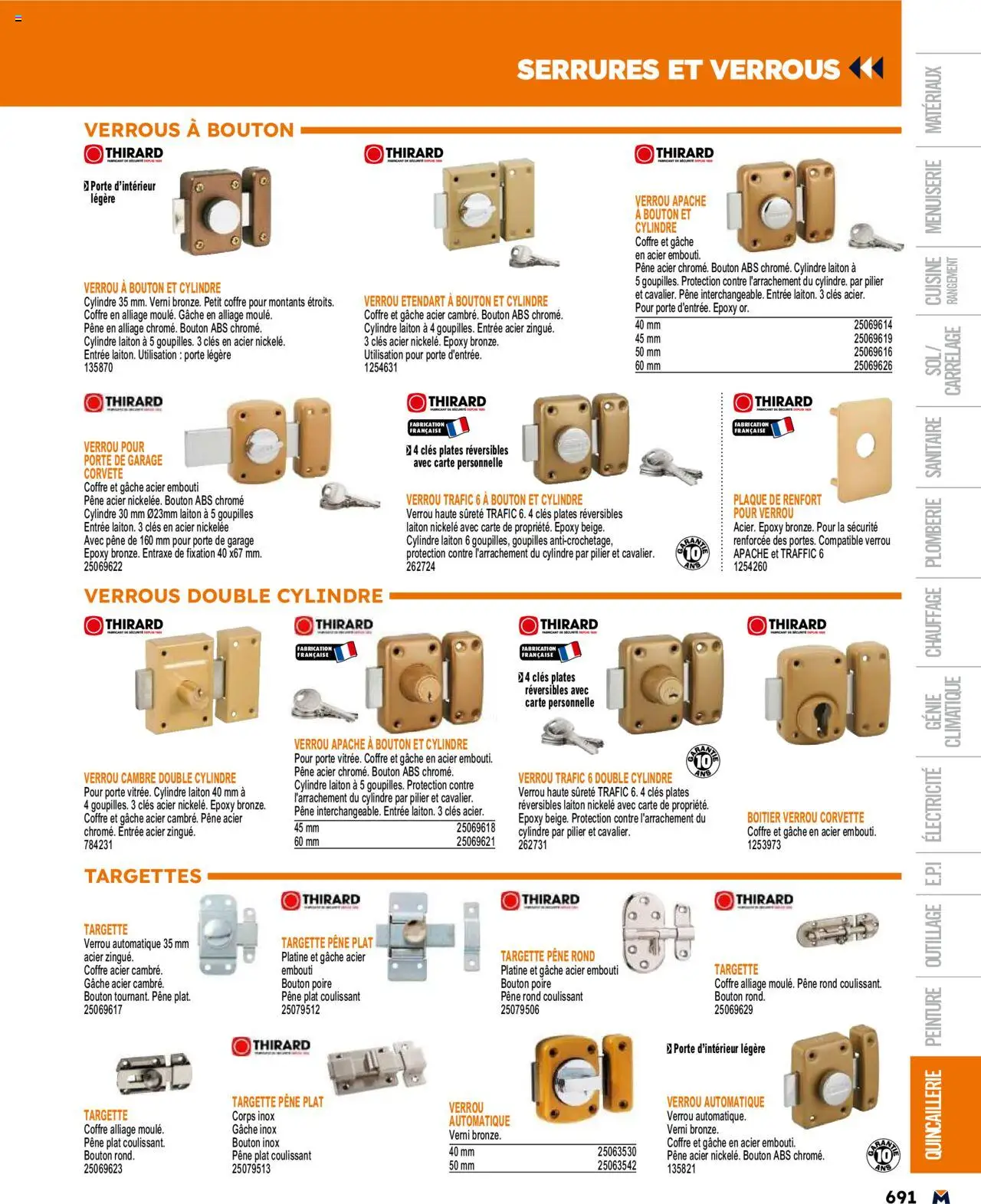  | Page: 691 | Produits: Poire, Verrou, Porte